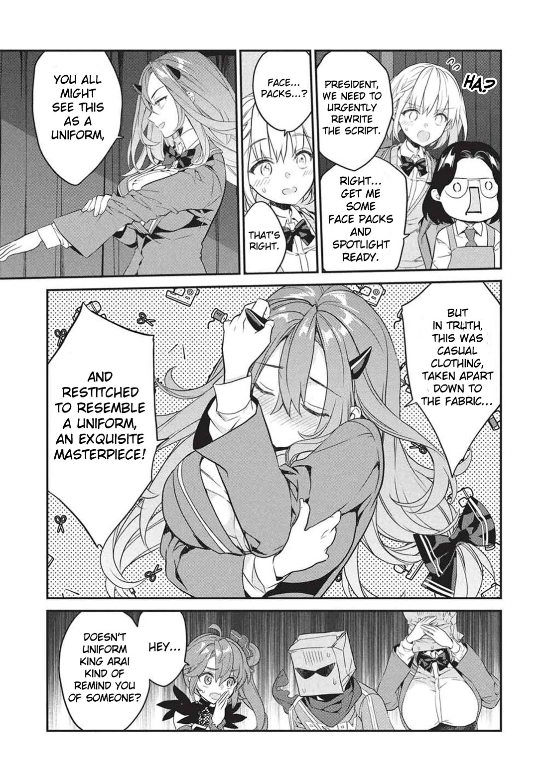 What's under Kamiyama-san's paper bag? Chapter 25 page 16 - Chapter 25: Mutual Annihilation - Good and Evil, Companions and Strength