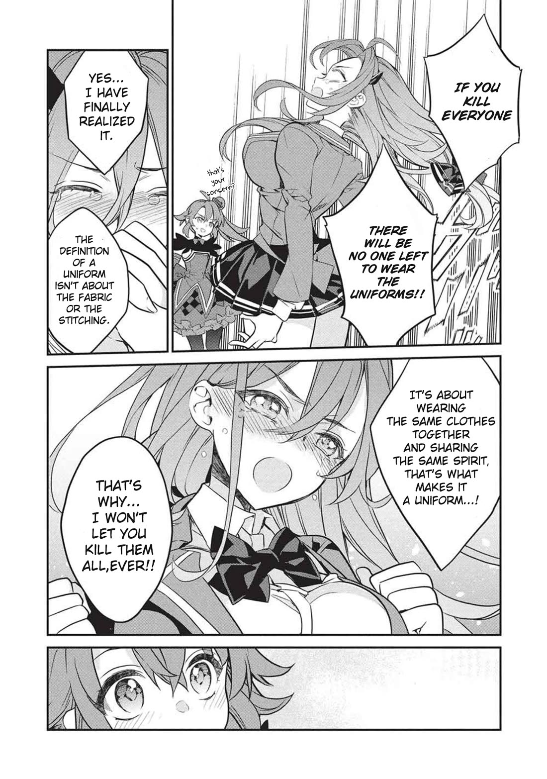 What's under Kamiyama-san's paper bag? Chapter 25 page 21 - Chapter 25: Mutual Annihilation - Good and Evil, Companions and Strength