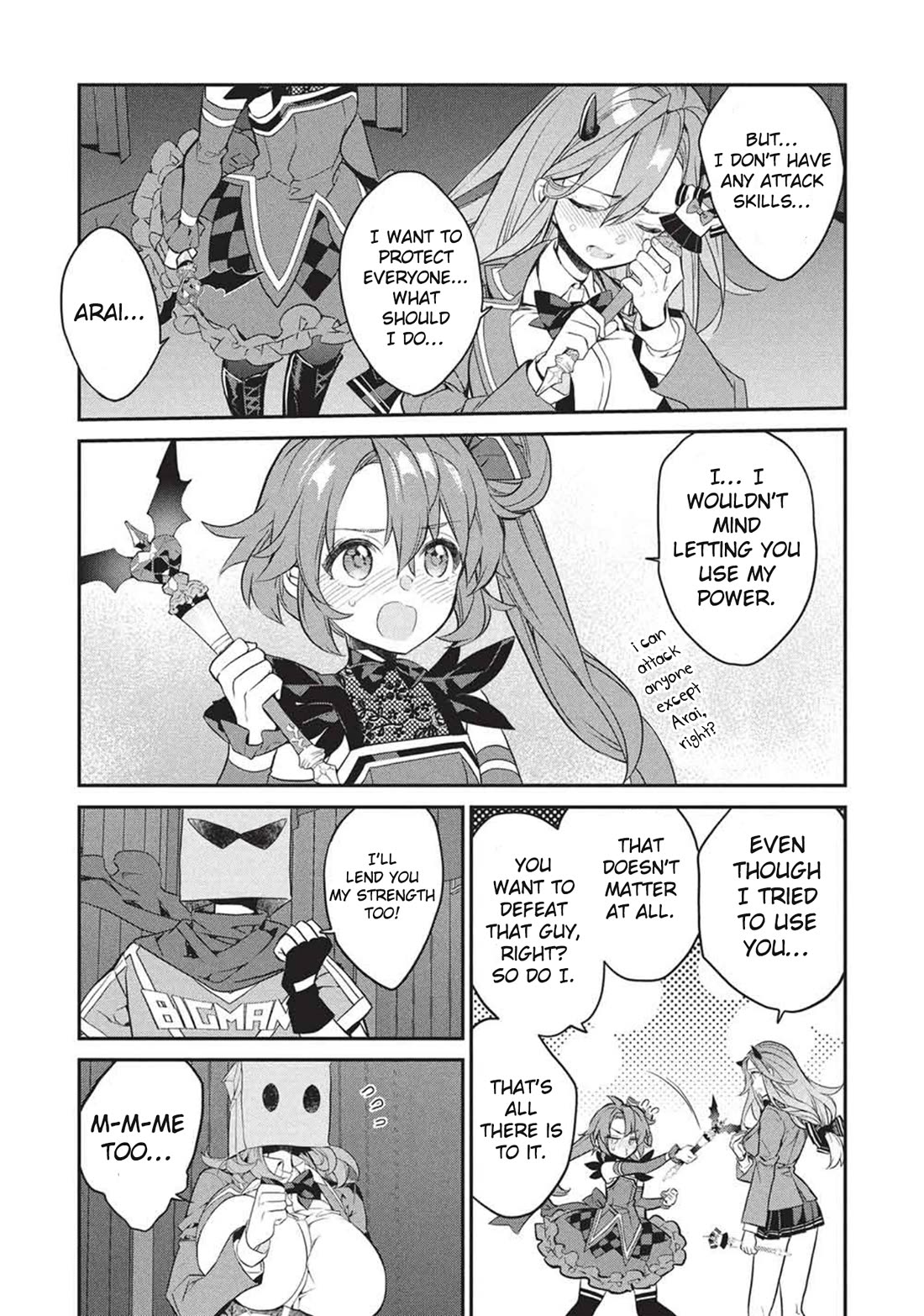 What's under Kamiyama-san's paper bag? Chapter 25 page 22 - Chapter 25: Mutual Annihilation - Good and Evil, Companions and Strength