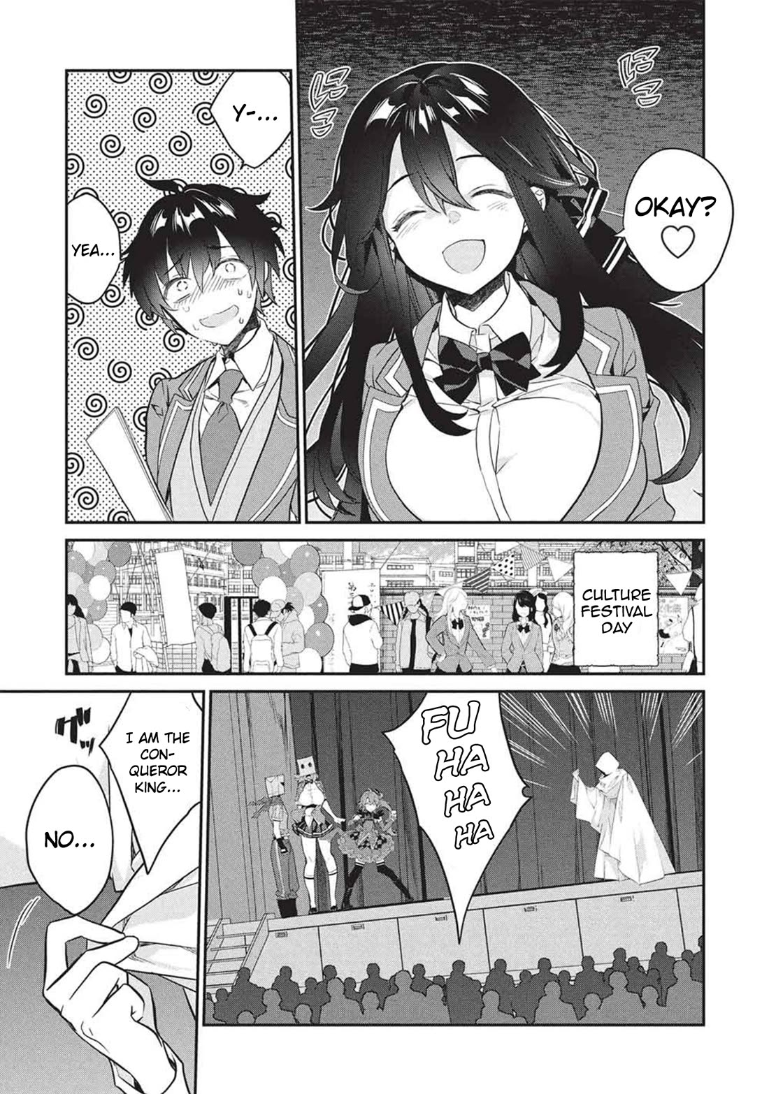 What's under Kamiyama-san's paper bag? Chapter 25 page 8 - Chapter 25: Mutual Annihilation - Good and Evil, Companions and Strength