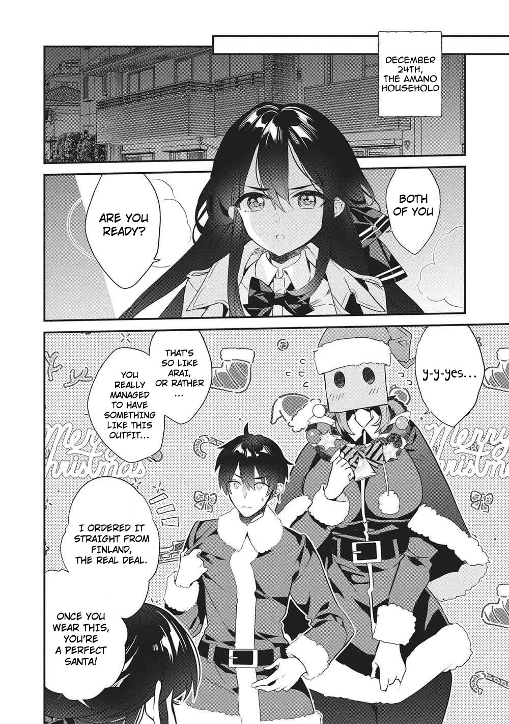 What's under Kamiyama-san's paper bag? Chapter 26 page 3 - Chapter 26: Eternal and Imperishable - Santa Knows Everything [END]
