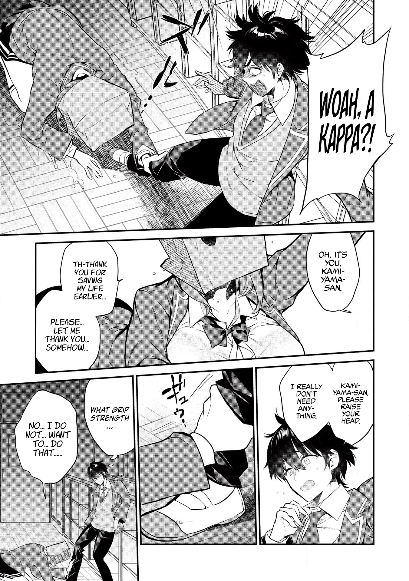 What's under Kamiyama-san's paper bag? Chapter 3 page 14 - Chapter 3: When Dreams Come True