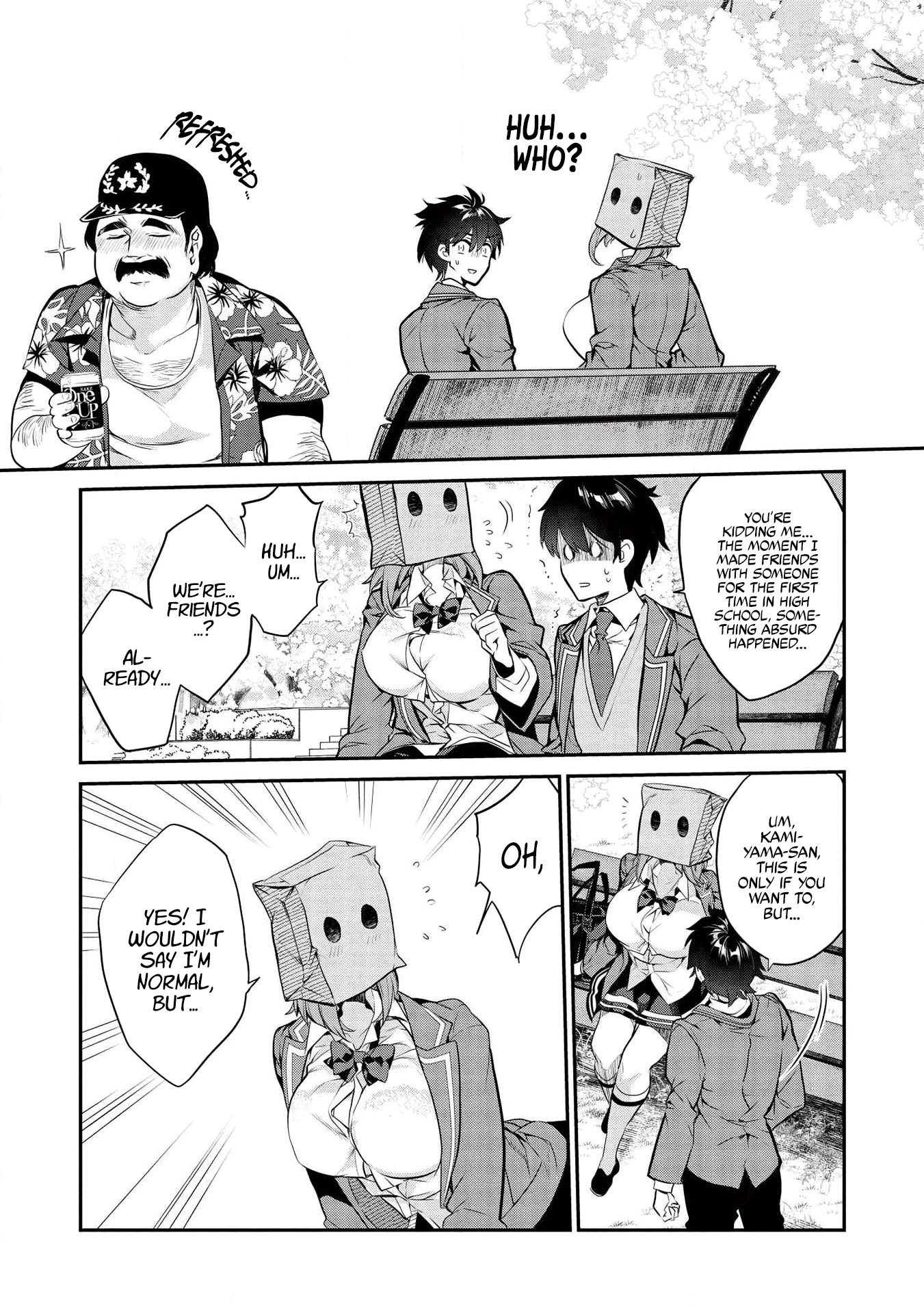 What's under Kamiyama-san's paper bag? Chapter 3 page 26 - Chapter 3: When Dreams Come True