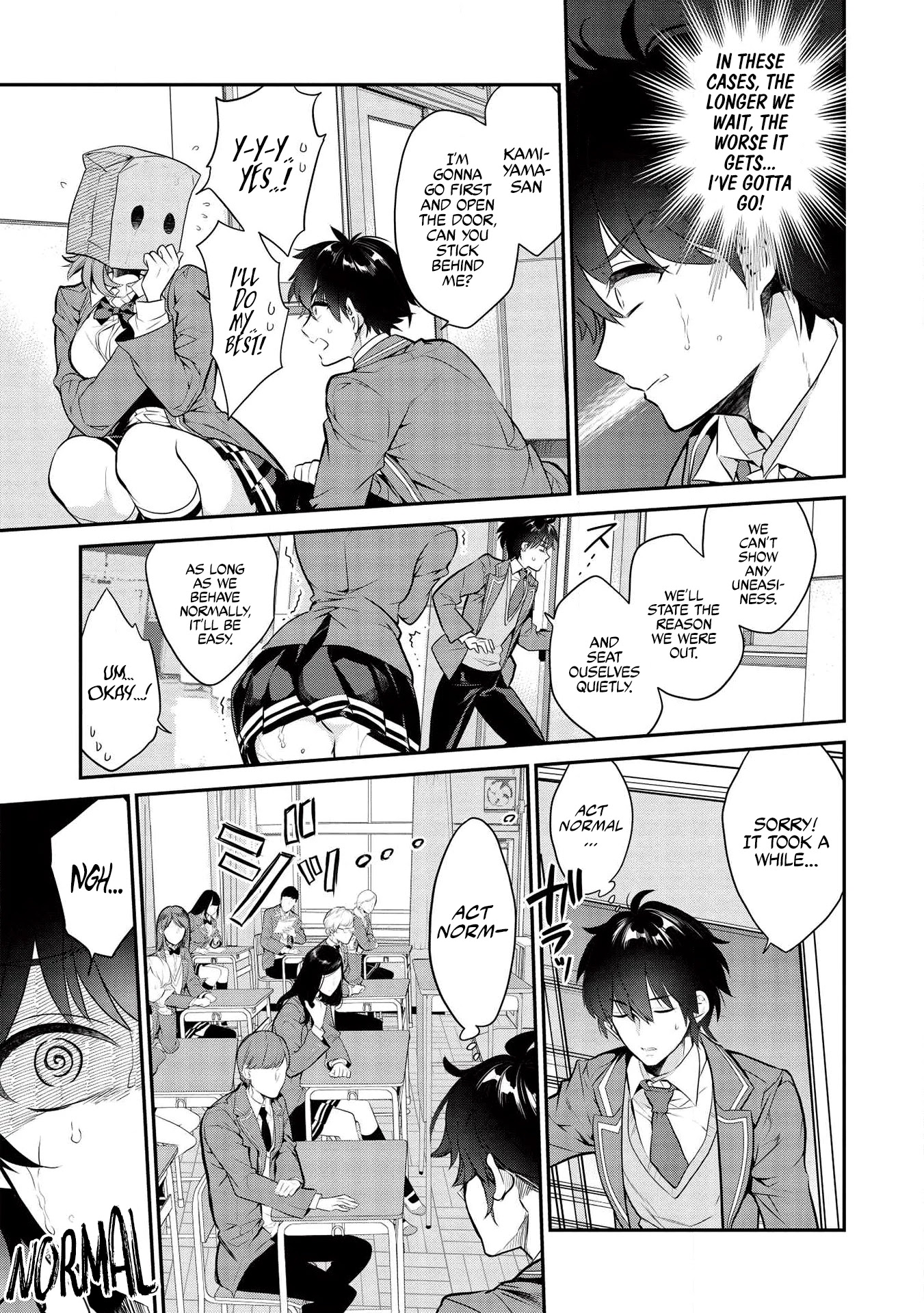 What's under Kamiyama-san's paper bag? Chapter 3 page 4 - Chapter 3: When Dreams Come True