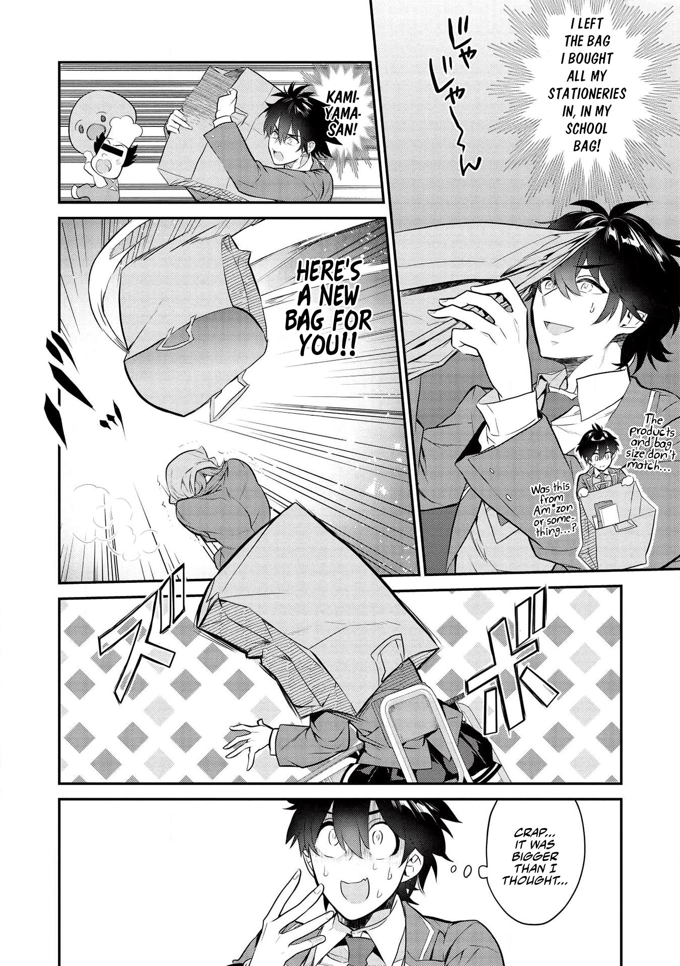 What's under Kamiyama-san's paper bag? Chapter 3 page 9 - Chapter 3: When Dreams Come True