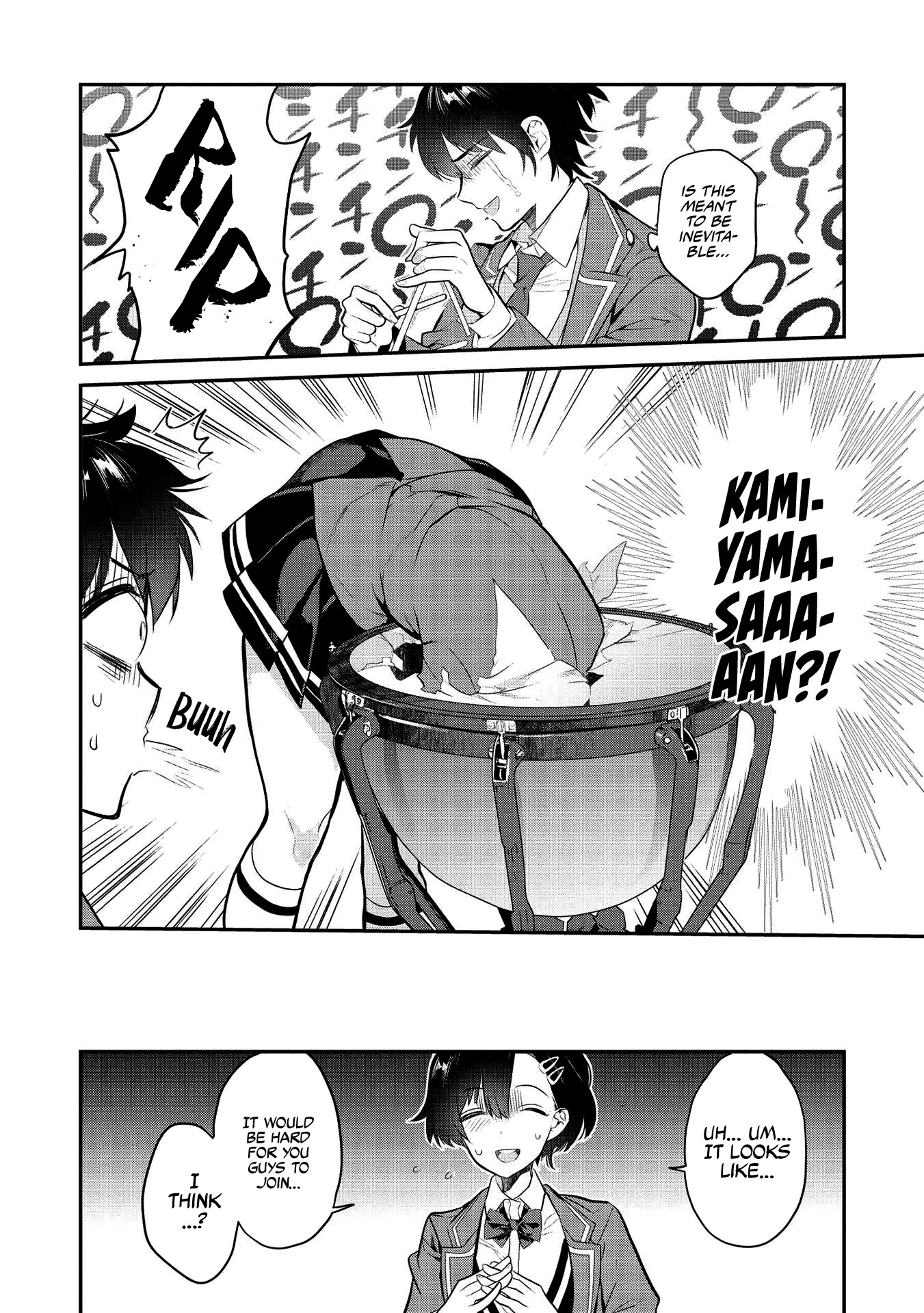 What's under Kamiyama-san's paper bag? Chapter 4 page 11 - Chapter 4: A Battle For A New Beginning