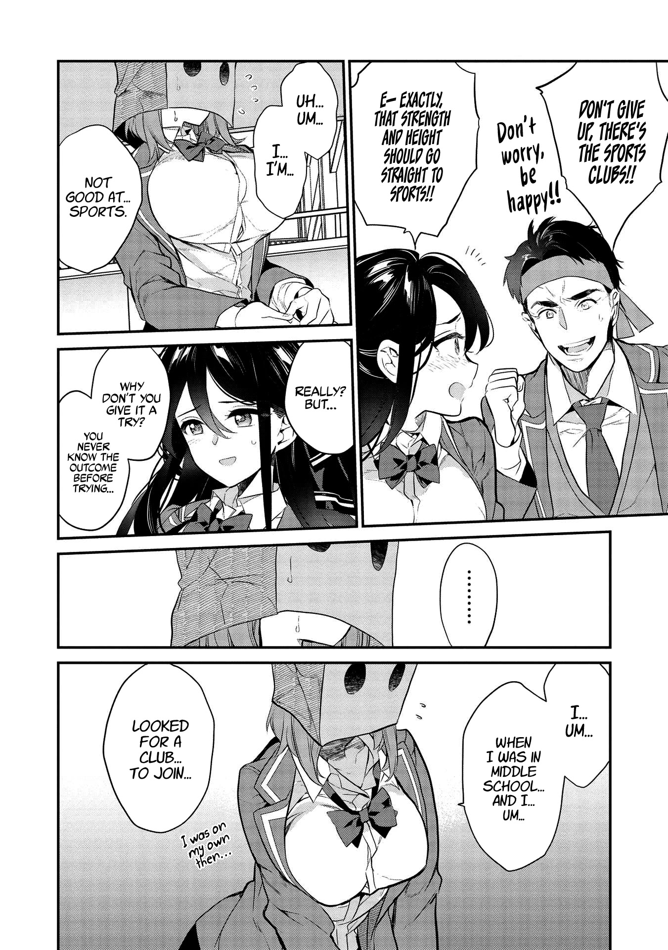 What's under Kamiyama-san's paper bag? Chapter 4 page 15 - Chapter 4: A Battle For A New Beginning