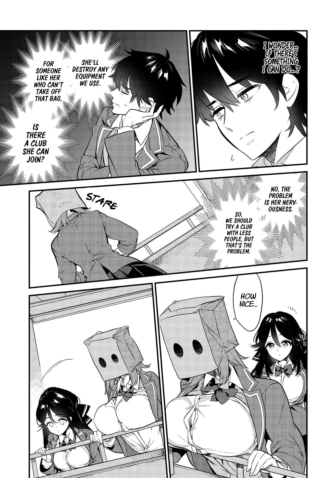 What's under Kamiyama-san's paper bag? Chapter 4 page 18 - Chapter 4: A Battle For A New Beginning