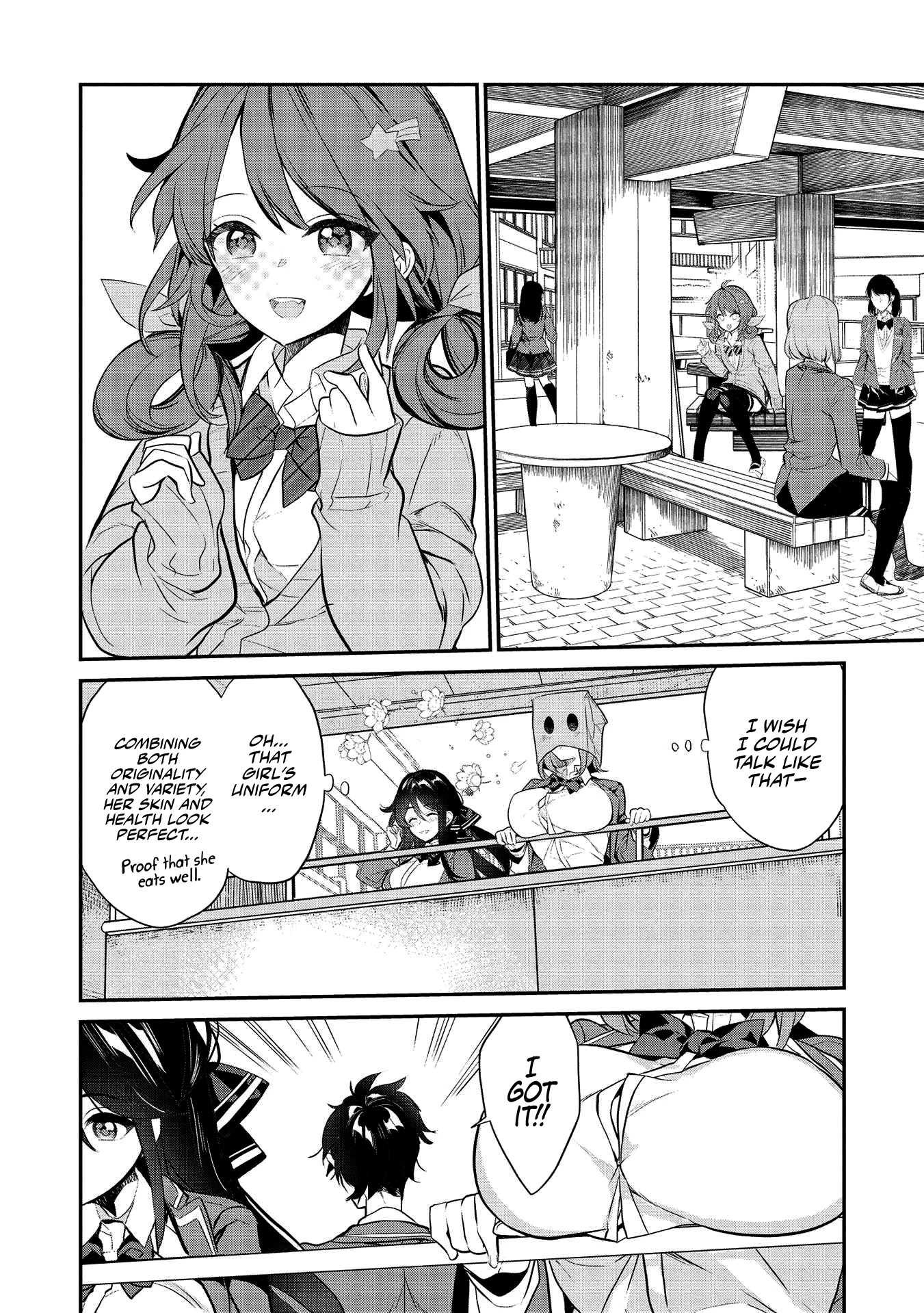 What's under Kamiyama-san's paper bag? Chapter 4 page 19 - Chapter 4: A Battle For A New Beginning