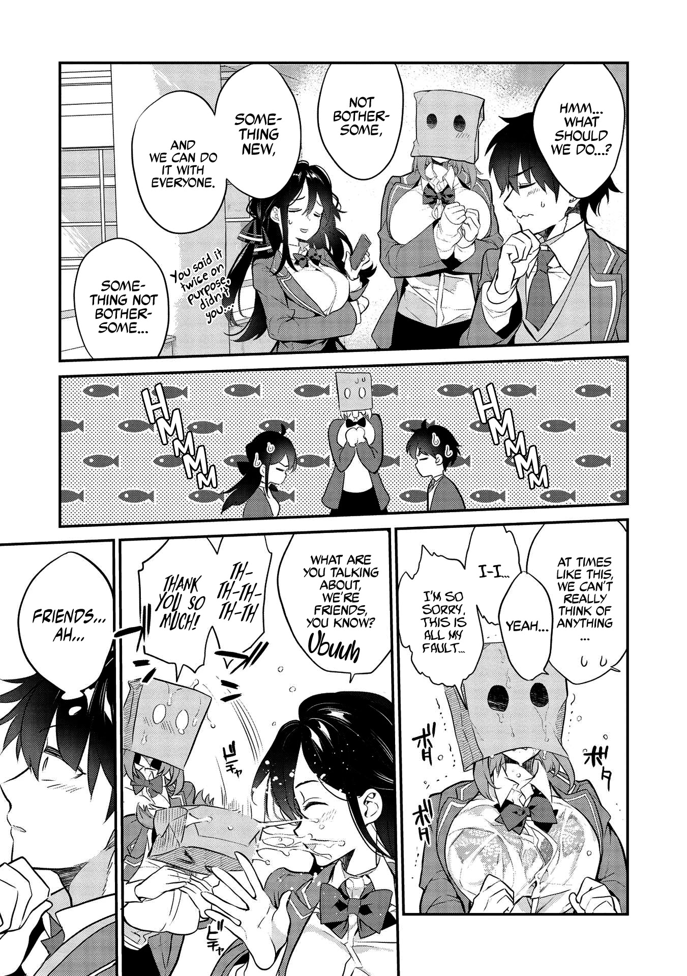 What's under Kamiyama-san's paper bag? Chapter 4 page 22 - Chapter 4: A Battle For A New Beginning