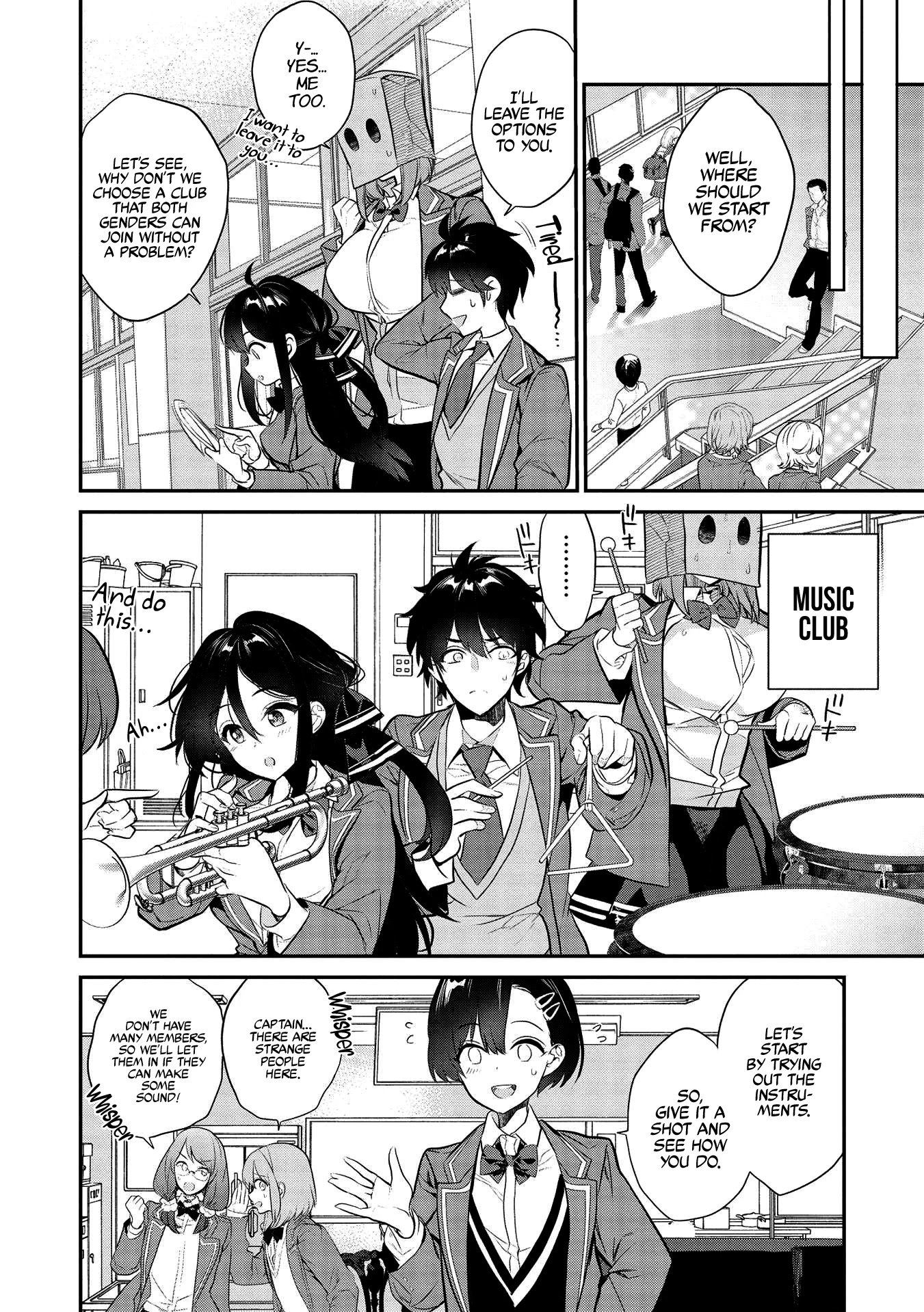 What's under Kamiyama-san's paper bag? Chapter 4 page 9 - Chapter 4: A Battle For A New Beginning