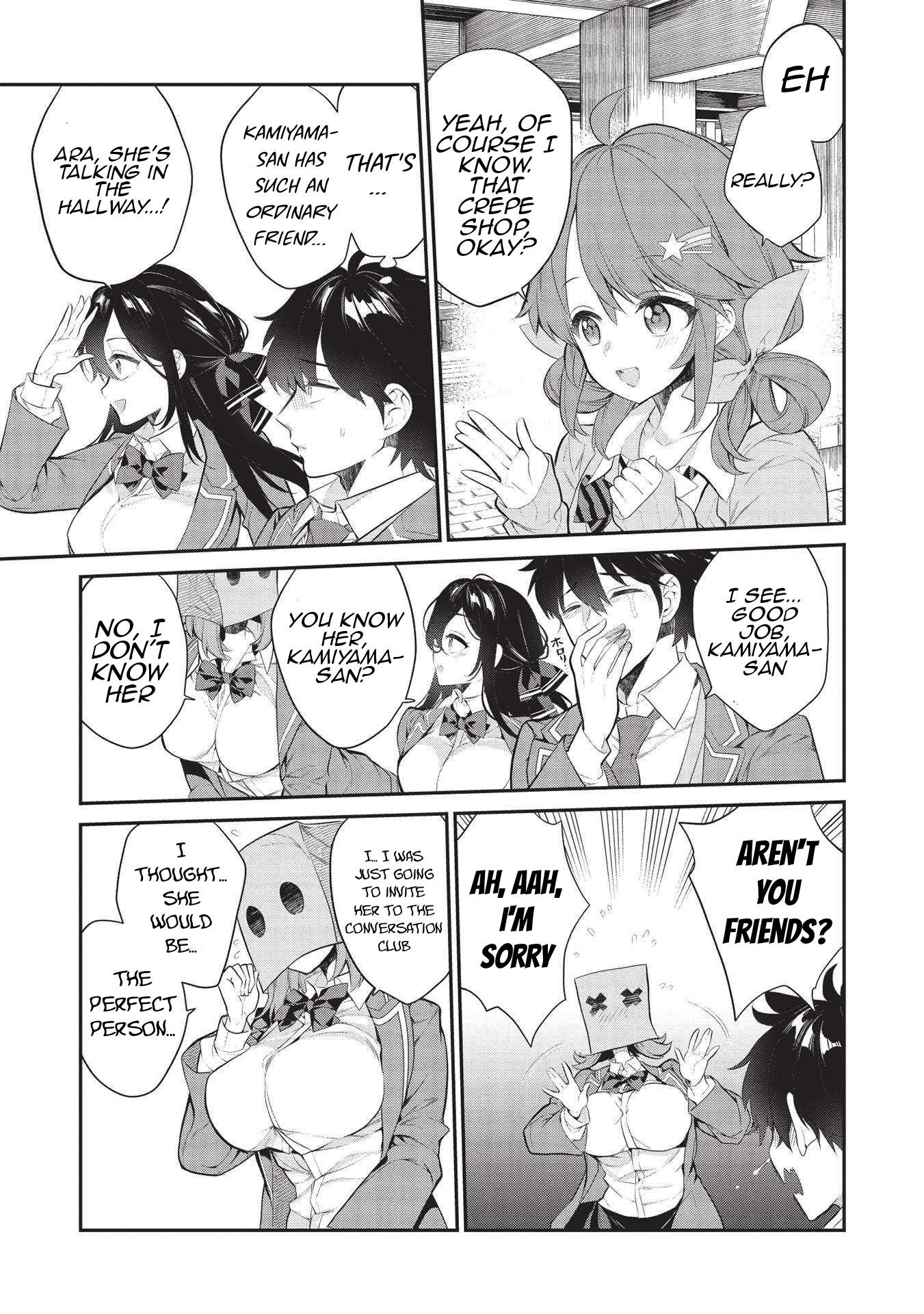 What's under Kamiyama-san's paper bag? Chapter 5 page 10 - Chapter 5: A Friend of Mine is Like a Friend of Yours...
