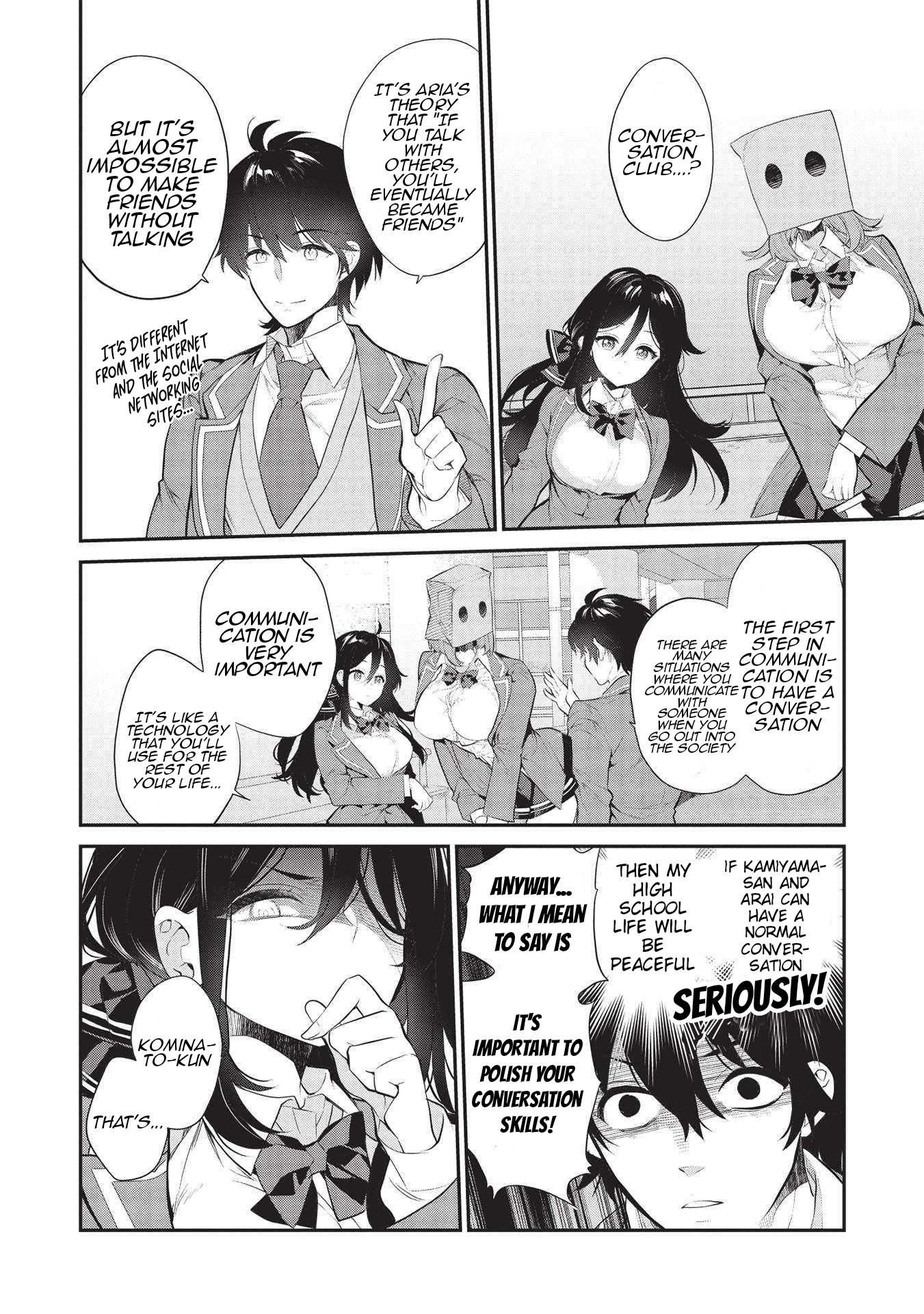 What's under Kamiyama-san's paper bag? Chapter 5 page 3 - Chapter 5: A Friend of Mine is Like a Friend of Yours...