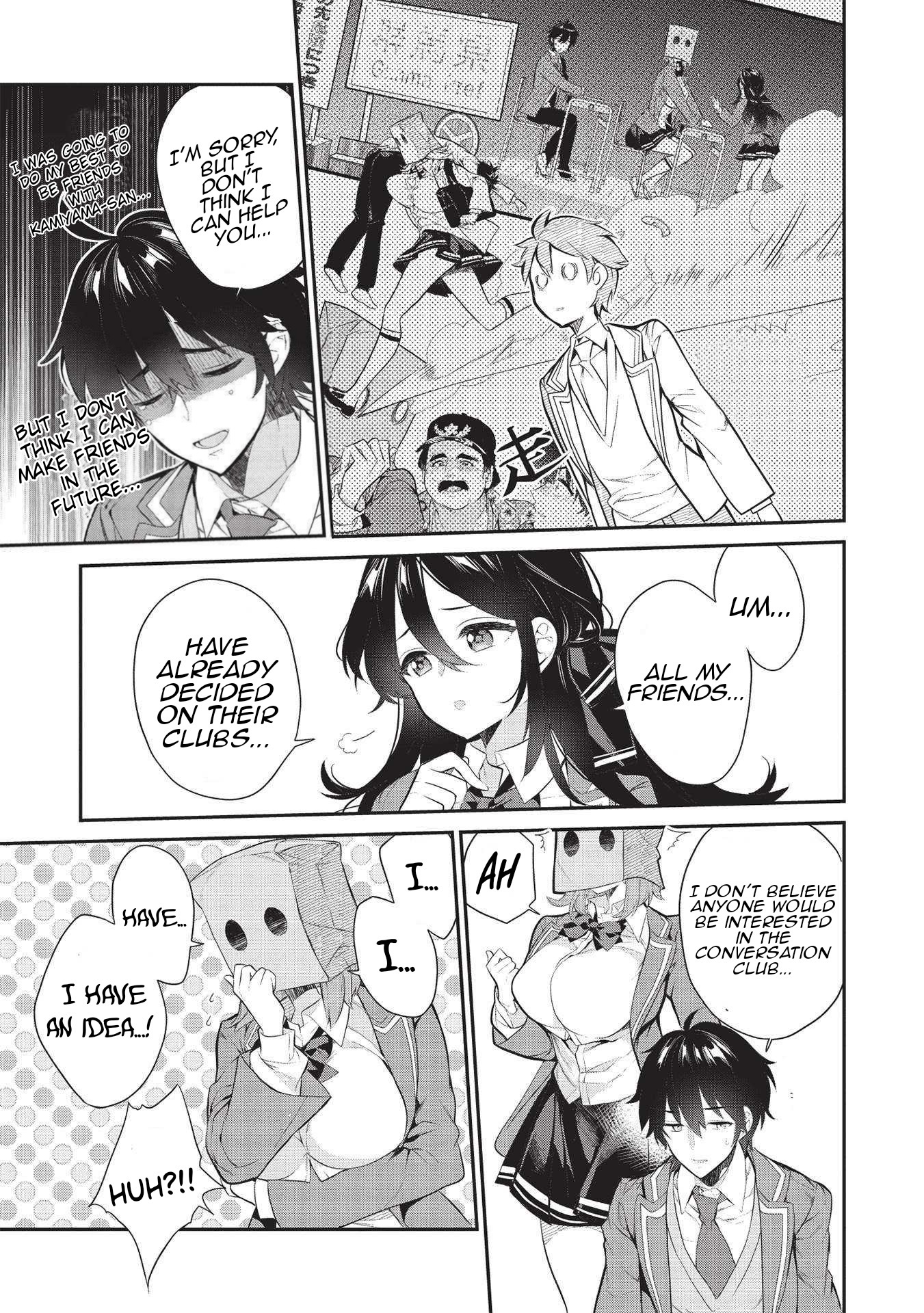 What's under Kamiyama-san's paper bag? Chapter 5 page 8 - Chapter 5: A Friend of Mine is Like a Friend of Yours...