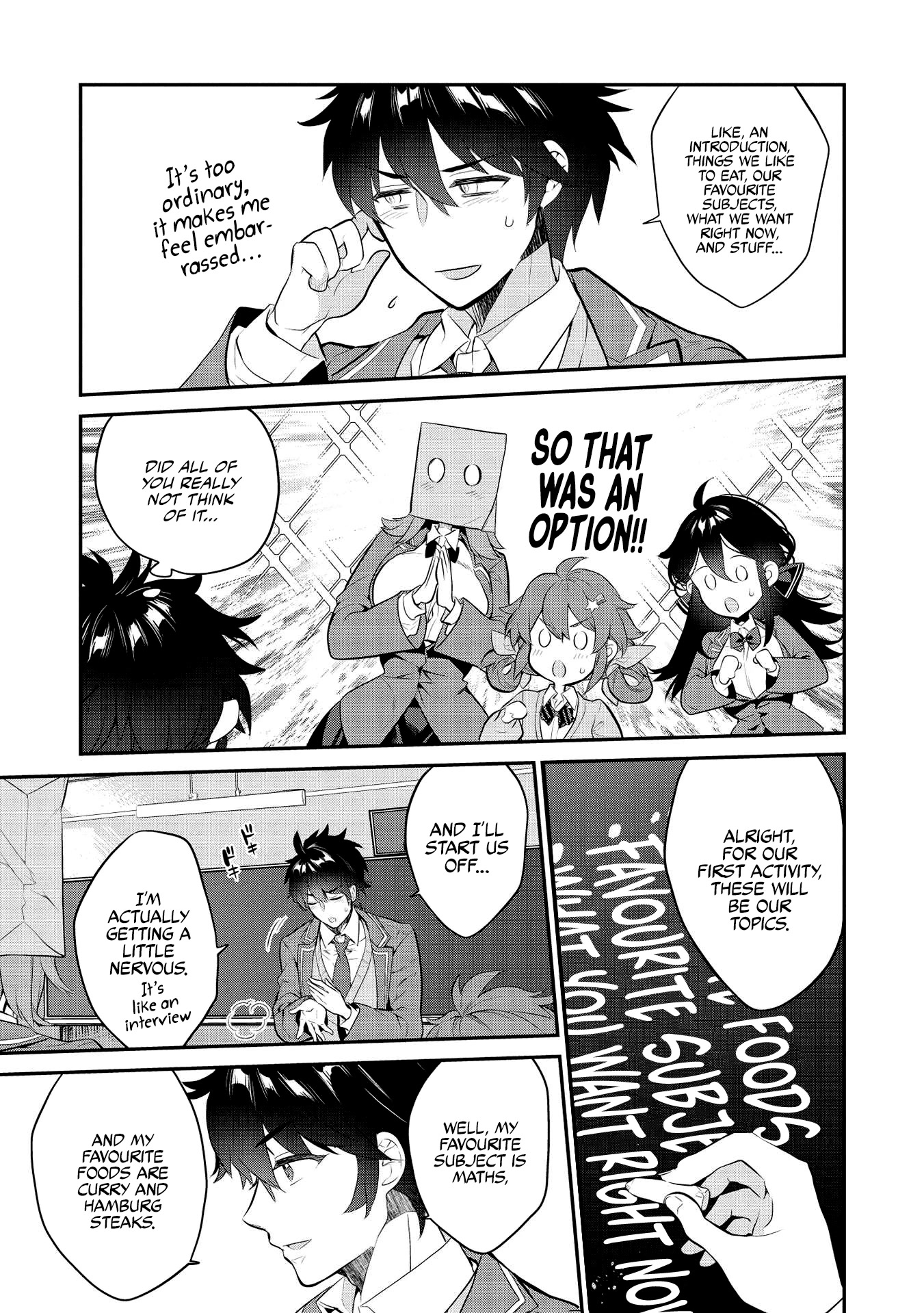 What's under Kamiyama-san's paper bag? Chapter 7 page 14 - Chapter 7: And the First Activity is...