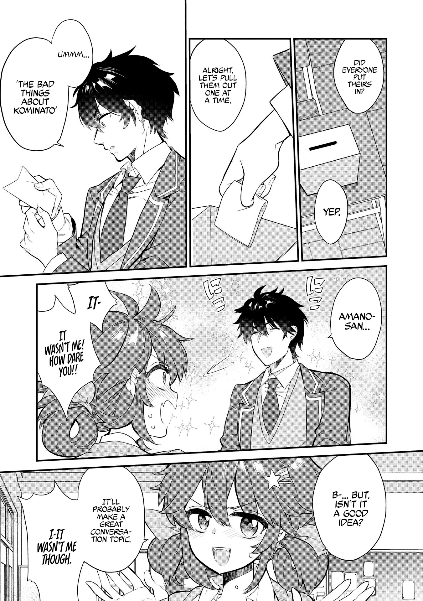 What's under Kamiyama-san's paper bag? Chapter 7 page 8 - Chapter 7: And the First Activity is...