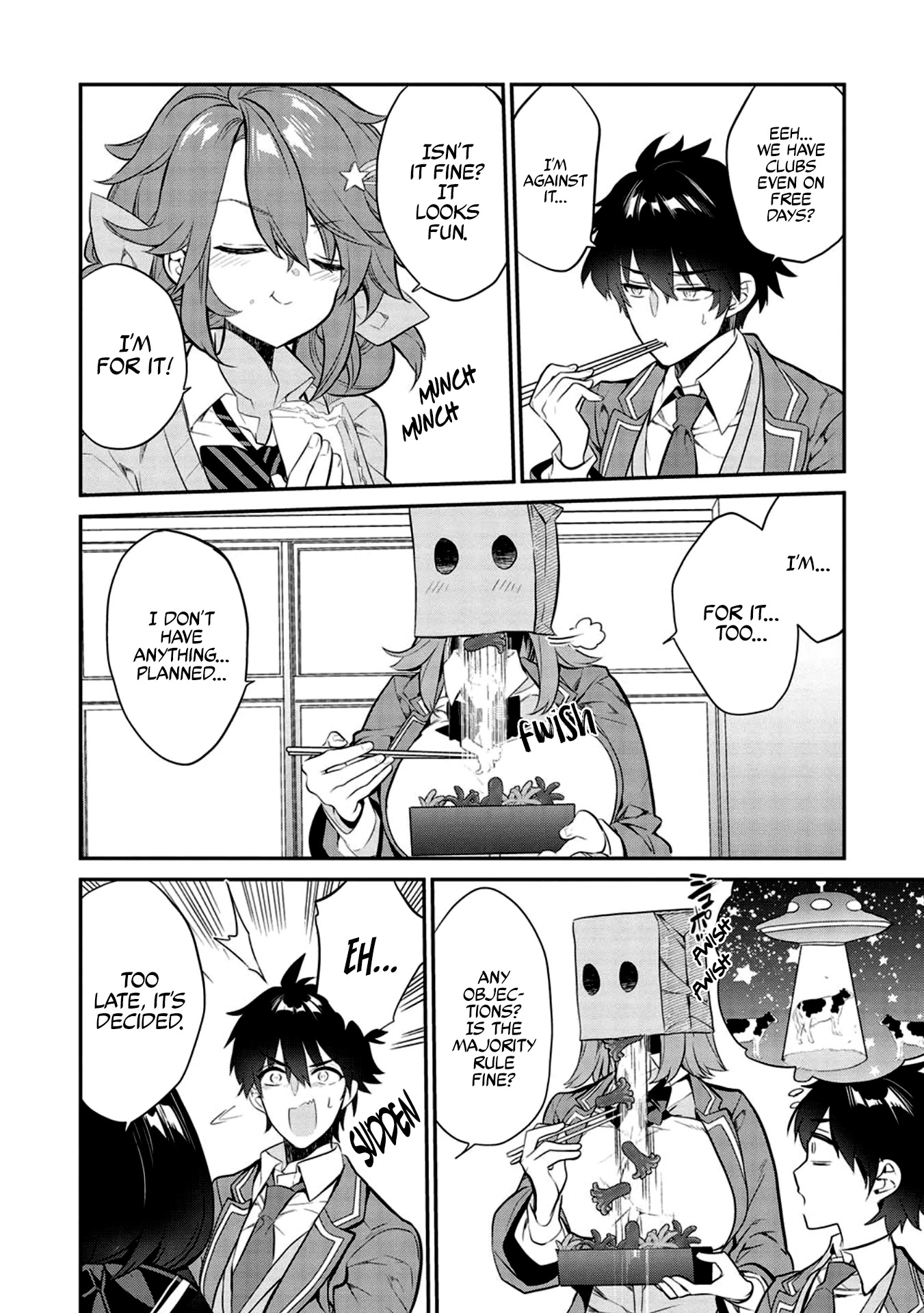 What's under Kamiyama-san's paper bag? Chapter 8 page 13 - Chapter 8: People Who Can Stand Against New Difficulties