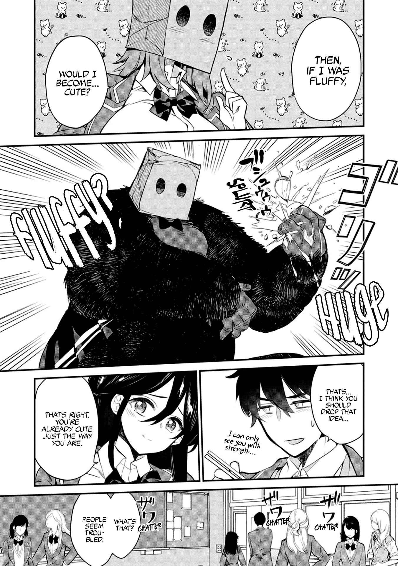 What's under Kamiyama-san's paper bag? Chapter 8 page 6 - Chapter 8: People Who Can Stand Against New Difficulties