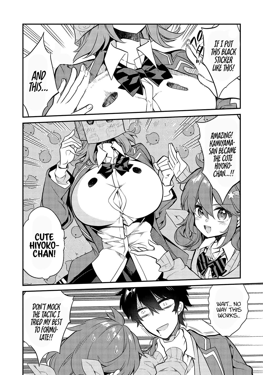What's under Kamiyama-san's paper bag? Chapter 9 page 11 - Chapter 9: Battle Start - Their Communication Ability Will Decide Who Wins...?