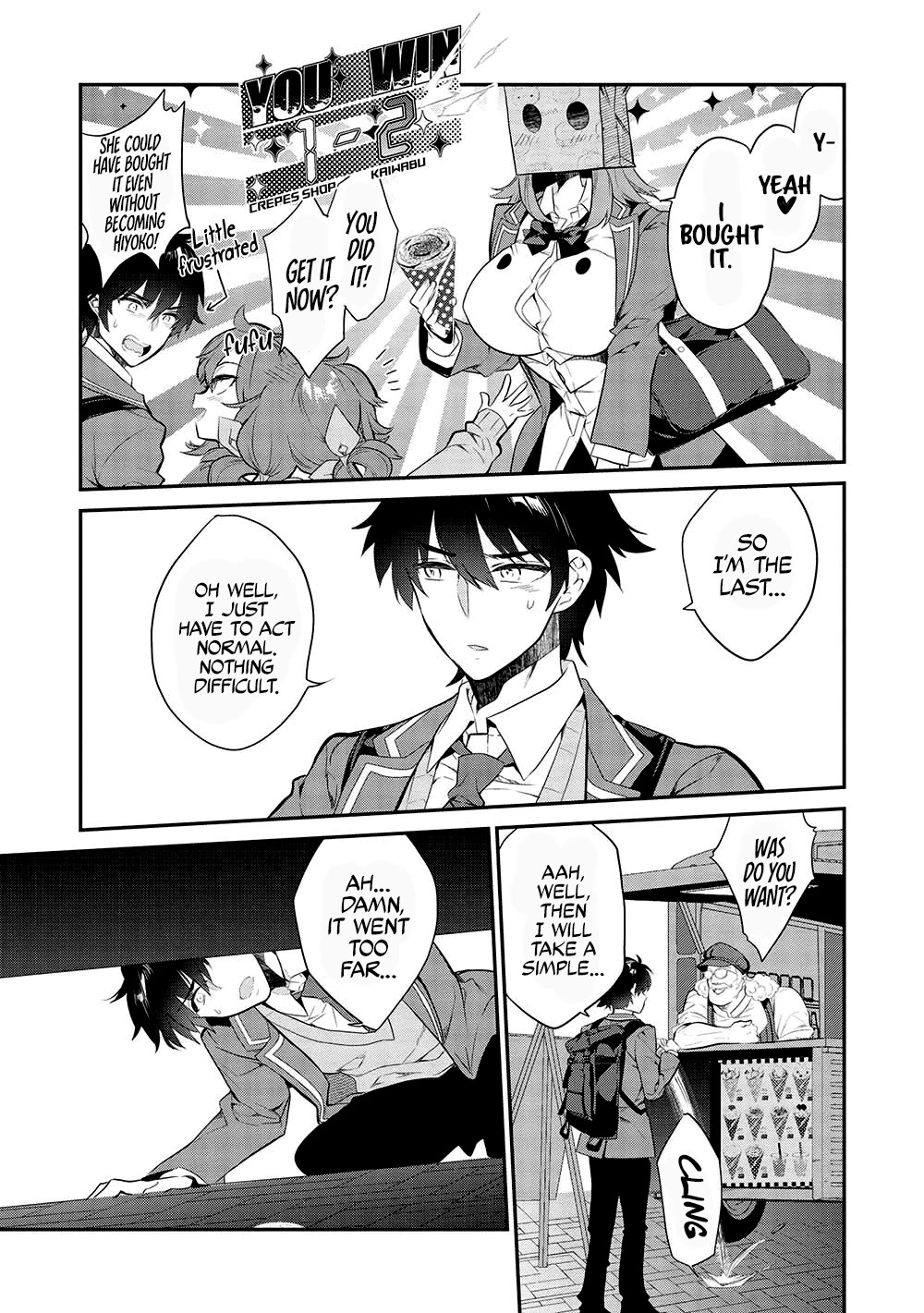 What's under Kamiyama-san's paper bag? Chapter 9 page 12 - Chapter 9: Battle Start - Their Communication Ability Will Decide Who Wins...?