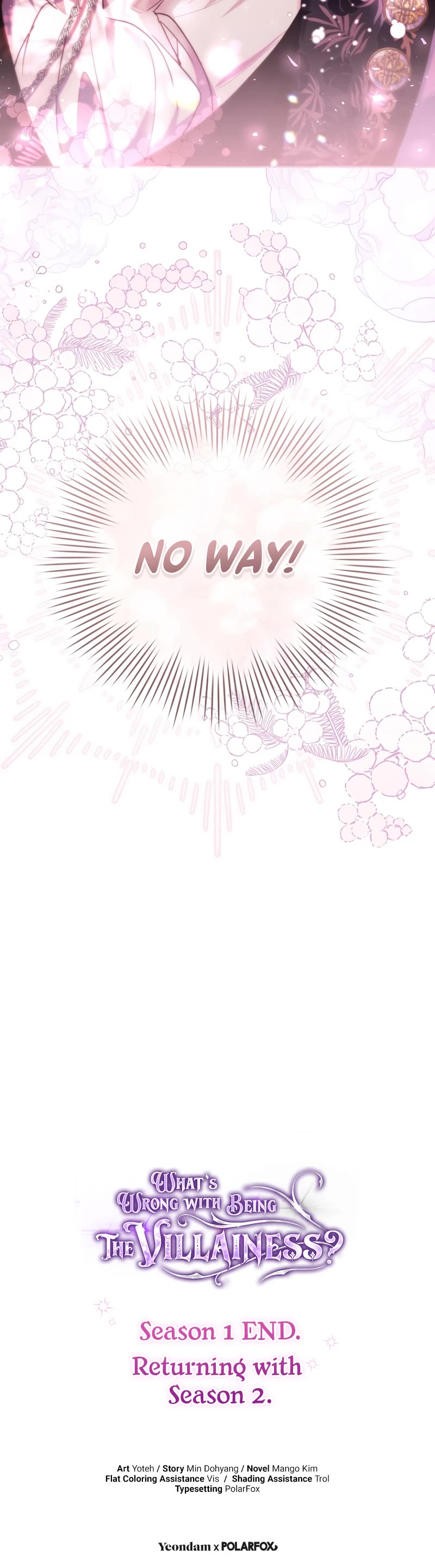 What's Wrong with Being the Villainess? Chapter 45 page 47 - Chapter 45: Season 1 End