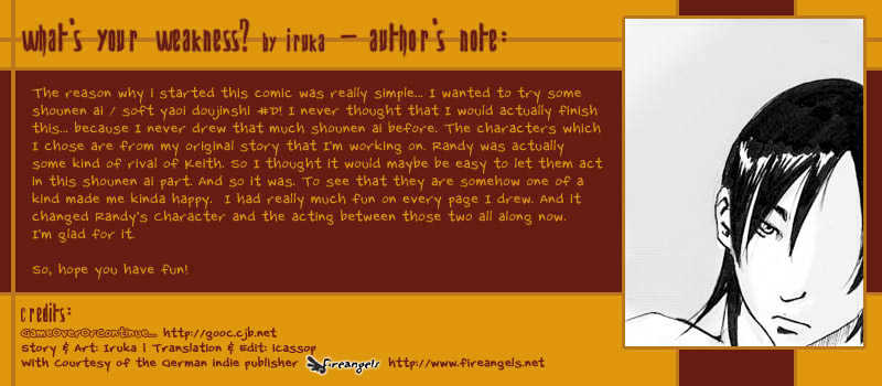 What's Your Weakness? Chapter 0 page 1 - Chapter 0