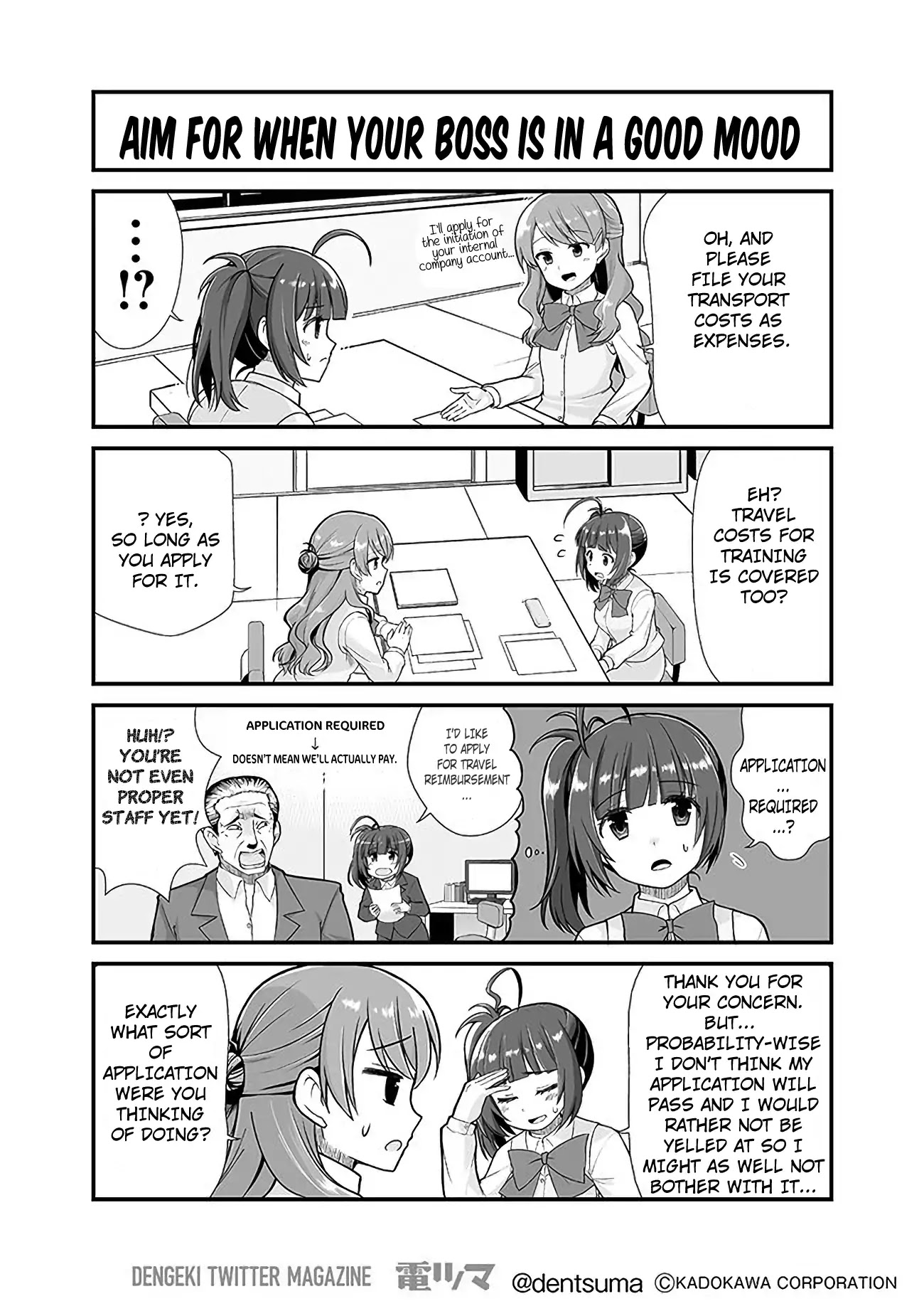 When a company slave thought they were in another world but was just in a white corporation. Chapter 1 page 14 - Chapter 1