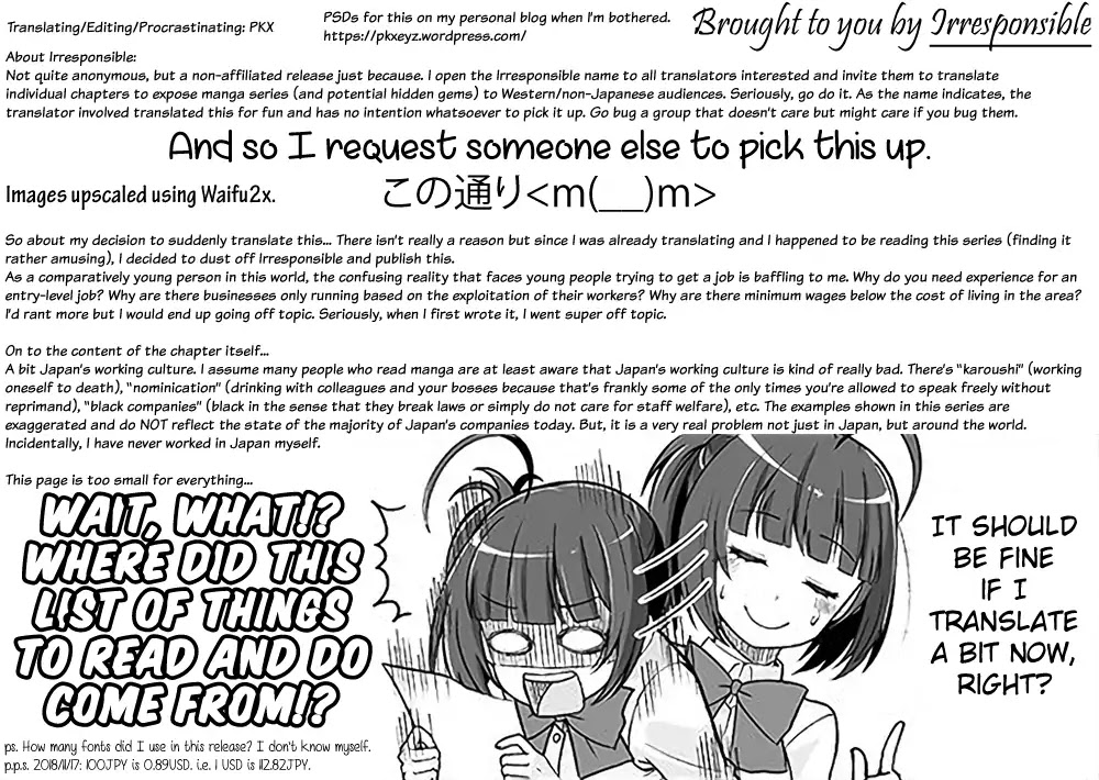 When a company slave thought they were in another world but was just in a white corporation. Chapter 1 page 16 - Chapter 1