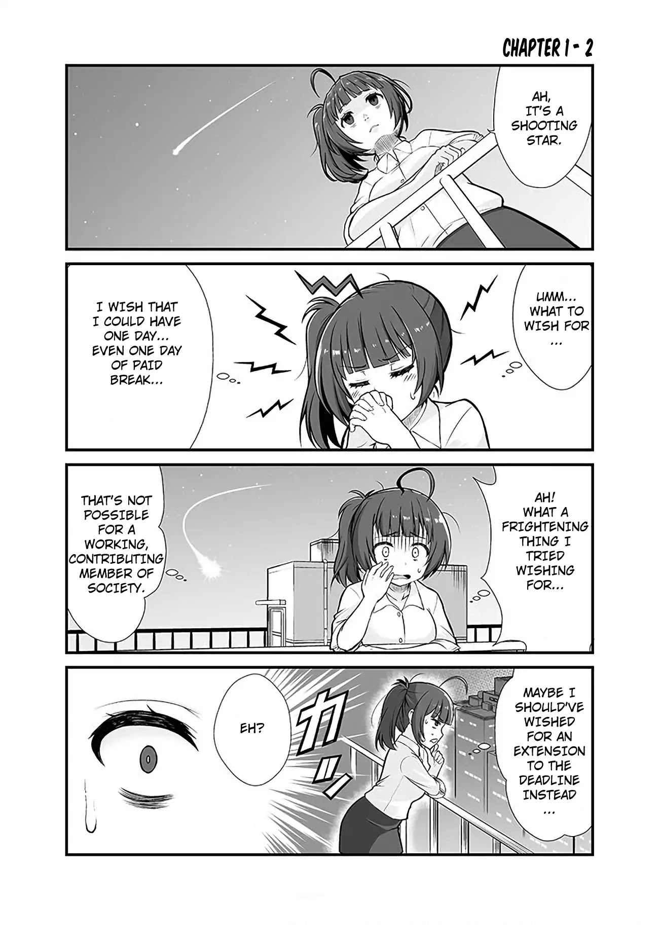 When a company slave thought they were in another world but was just in a white corporation. Chapter 1 page 2 - Chapter 1