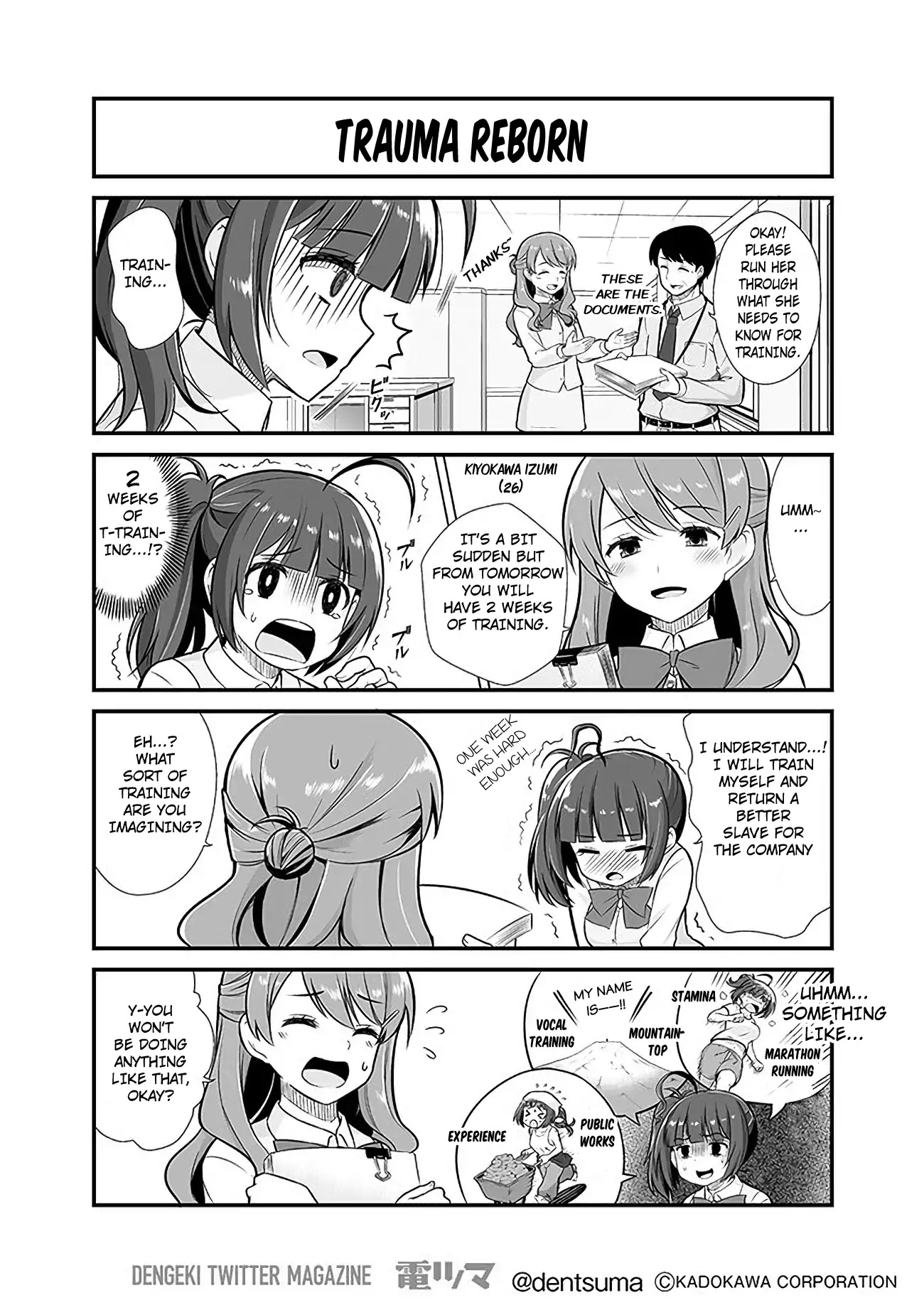 When a company slave thought they were in another world but was just in a white corporation. Chapter 1 page 9 - Chapter 1