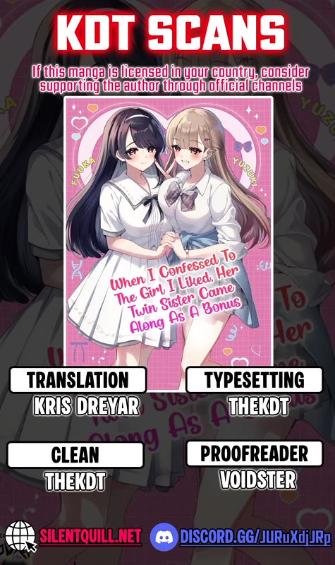 When I Confessed to the Girl I Liked, Her Twin Sister Came Along as a Bonus Chapter 1 page 1 - Chapter 1