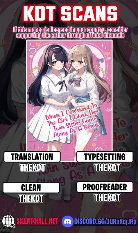 When I Confessed to the Girl I Liked, Her Twin Sister Came Along as a Bonus Chapter 4 page 1 - Chapter 4: The Reality of Living with the Girls I Love