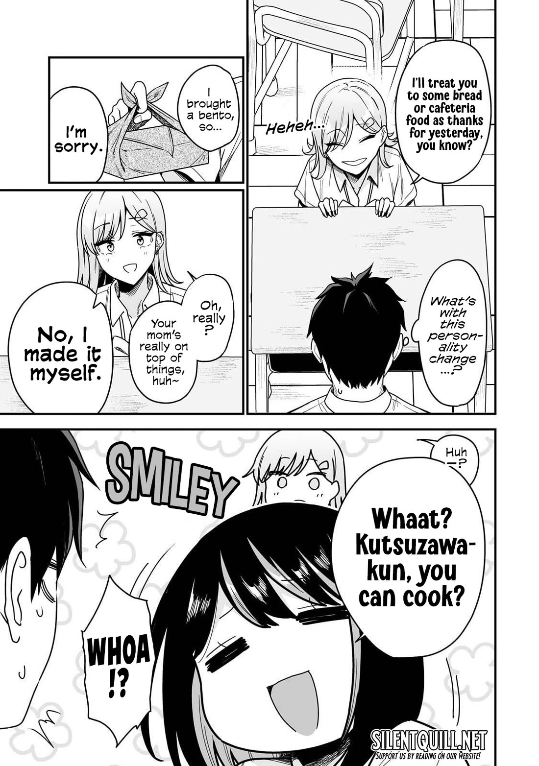 When I Repaired a Gal's Bicycle, She Became Attached to Me Chapter 2 page 12 - Chapter 2: I Ate Lunch with a Gal