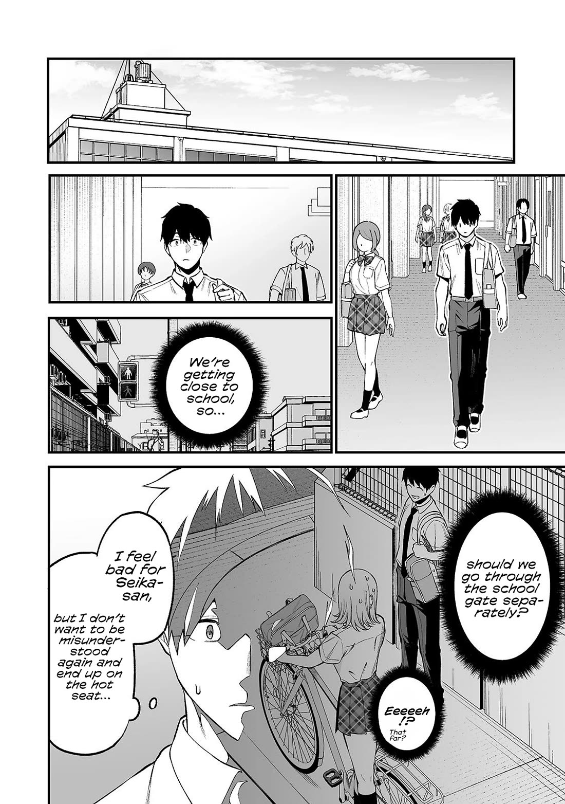 When I Repaired a Gal's Bicycle, She Became Attached to Me Chapter 9 page 11 - Chapter 9: I Walked to School with the Gal