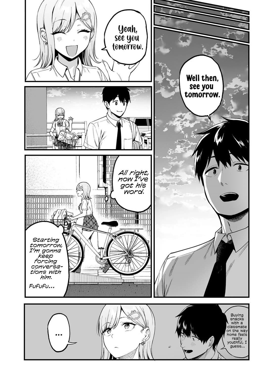 When I Repaired a Gal's Bicycle, She Became Attached to Me Chapter 9 page 22 - Chapter 9: I Walked to School with the Gal