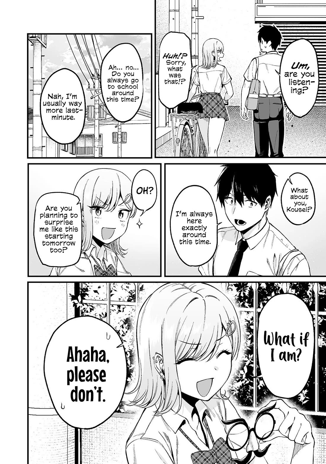 When I Repaired a Gal's Bicycle, She Became Attached to Me Chapter 9 page 7 - Chapter 9: I Walked to School with the Gal