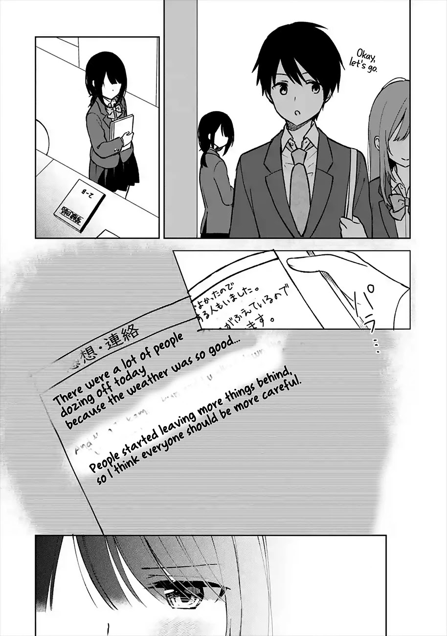 When I Rescued a Beautiful Girl Who Was About to Be Mol*sted, It Was My Childhood Friend Sitting Next to Me Chapter 14 page 15 - Chapter 14: Hand with Takamori-kun