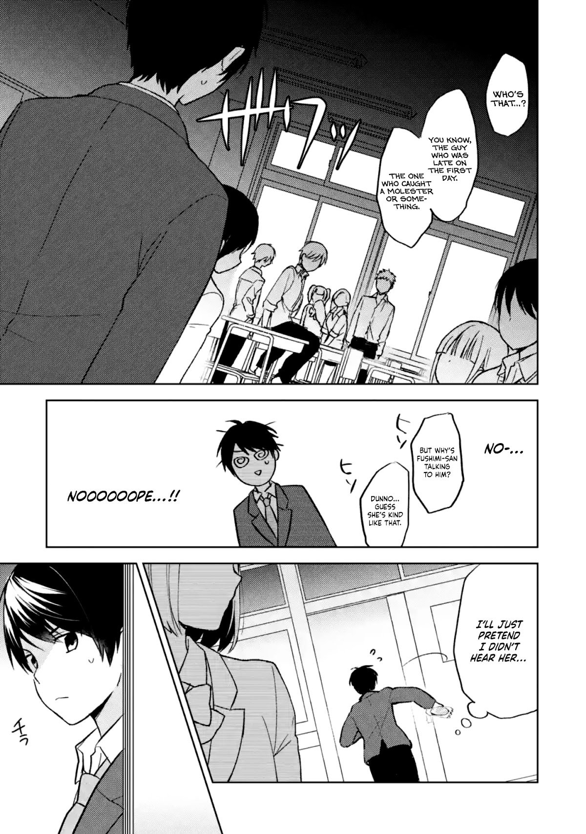 When I Rescued a Beautiful Girl Who Was About to Be Mol*sted, It Was My Childhood Friend Sitting Next to Me Chapter 2 page 9 - Chapter 2: Lunch friend