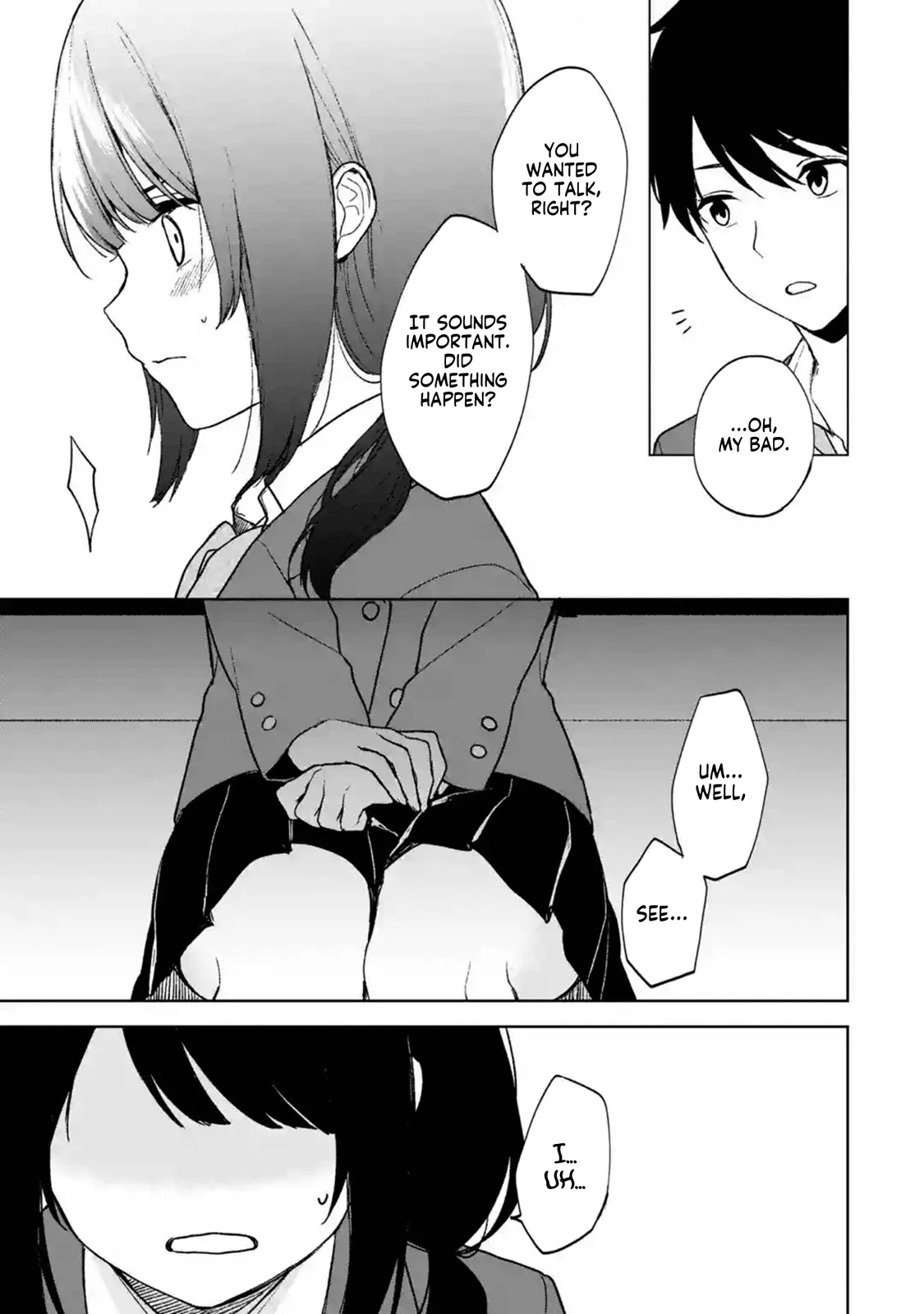 When I Rescued a Beautiful Girl Who Was About to Be Mol*sted, It Was My Childhood Friend Sitting Next to Me Chapter 23 page 12 - Chapter 23