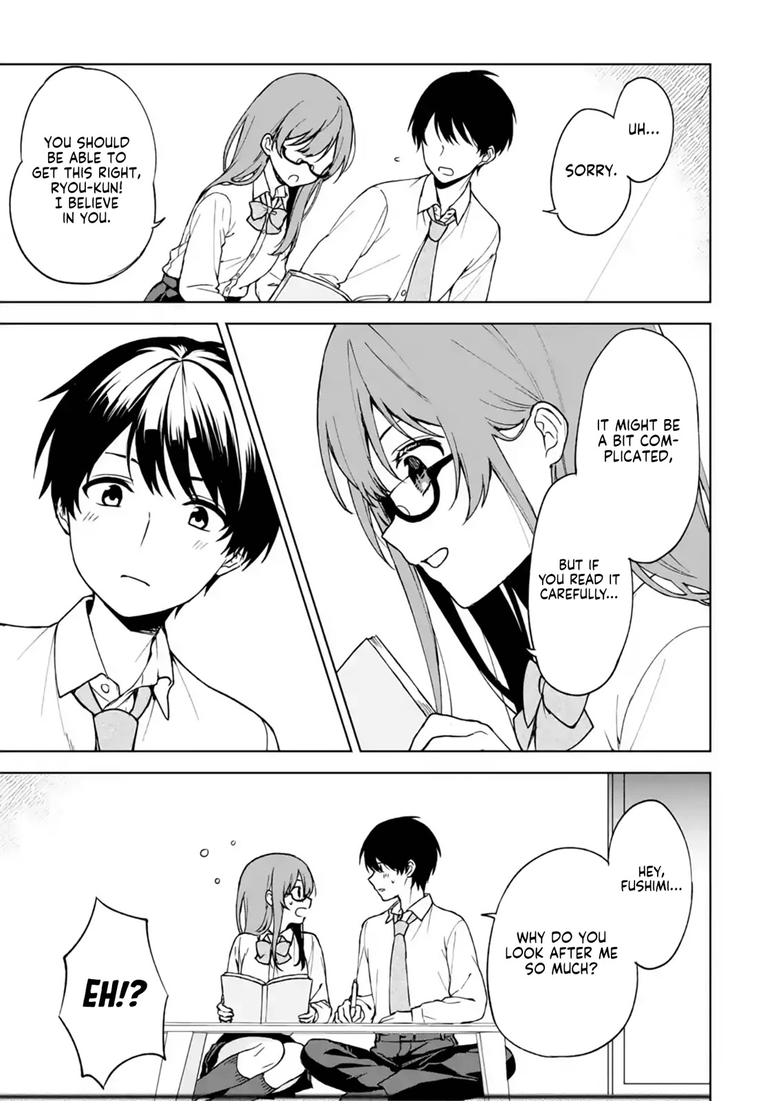 When I Rescued a Beautiful Girl Who Was About to Be Mol*sted, It Was My Childhood Friend Sitting Next to Me Chapter 27 page 15 - Chapter 27: Fushimi's Private Class