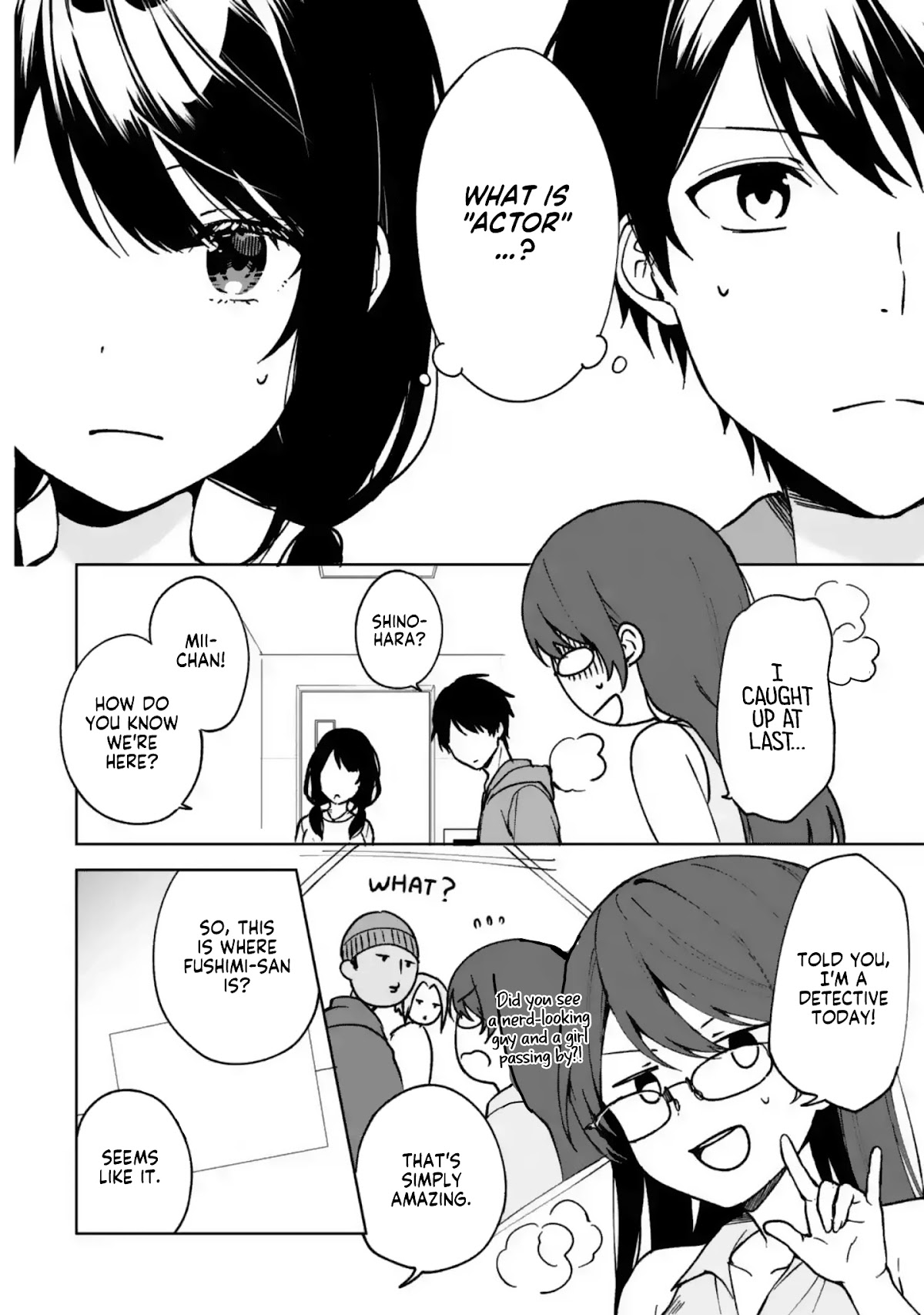 When I Rescued a Beautiful Girl Who Was About to Be Mol*sted, It Was My Childhood Friend Sitting Next to Me Chapter 32 page 14 - Chapter 32: Tailing on a Holiday