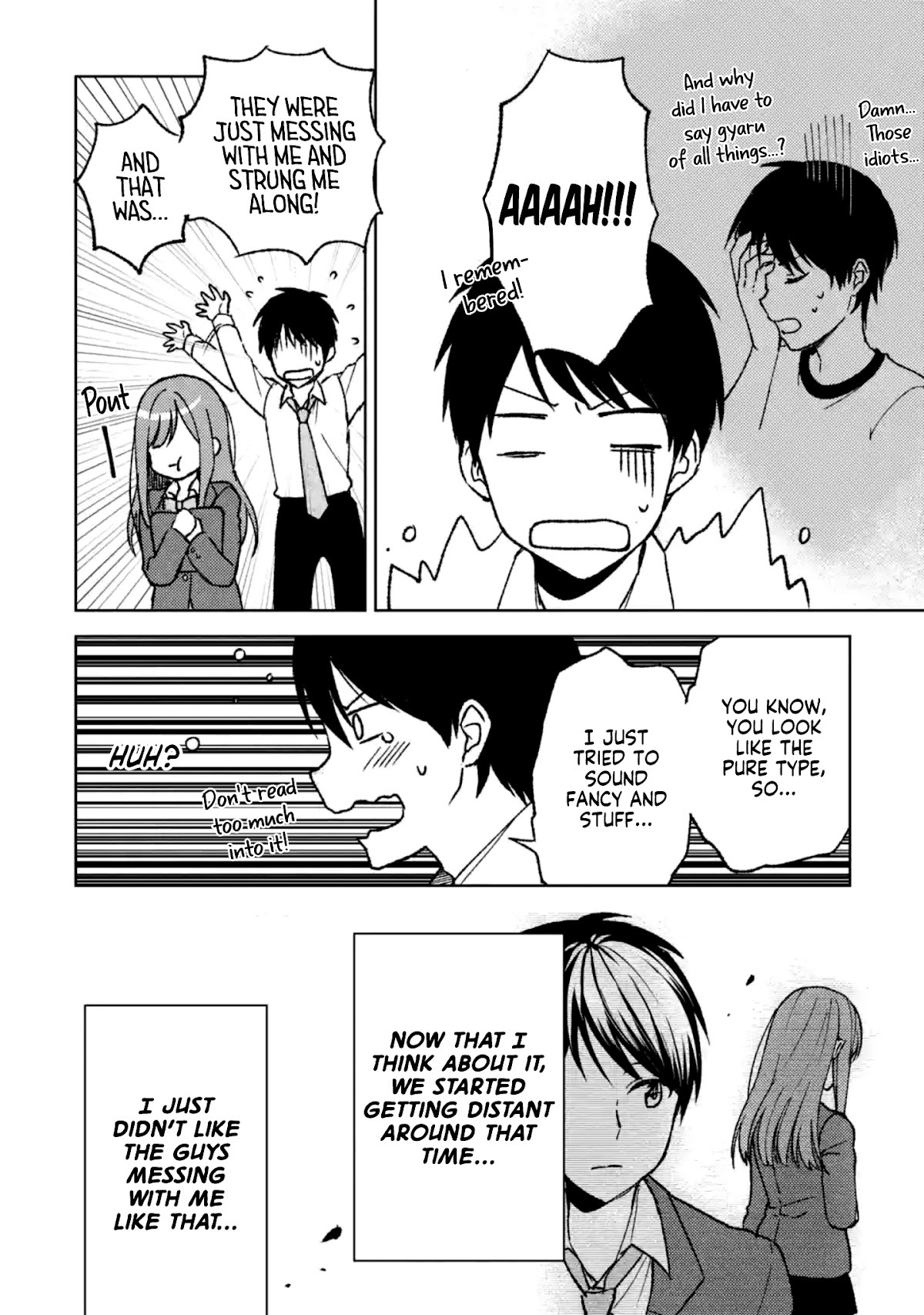 When I Rescued a Beautiful Girl Who Was About to Be Mol*sted, It Was My Childhood Friend Sitting Next to Me Chapter 4 page 12 - Chapter 4: A Chick Like That and The Gyaru