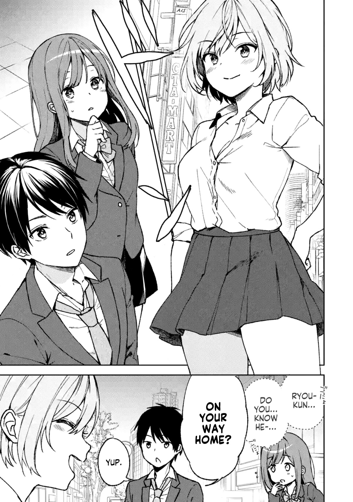When I Rescued a Beautiful Girl Who Was About to Be Mol*sted, It Was My Childhood Friend Sitting Next to Me Chapter 4 page 3 - Chapter 4: A Chick Like That and The Gyaru