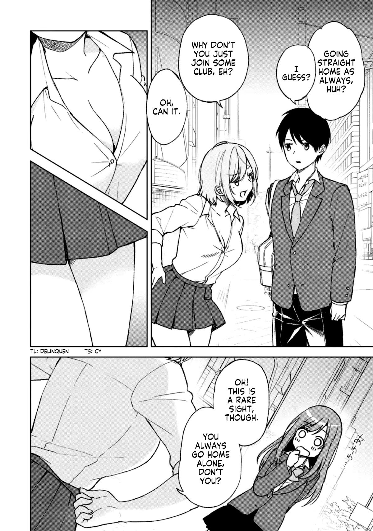 When I Rescued a Beautiful Girl Who Was About to Be Mol*sted, It Was My Childhood Friend Sitting Next to Me Chapter 4 page 4 - Chapter 4: A Chick Like That and The Gyaru