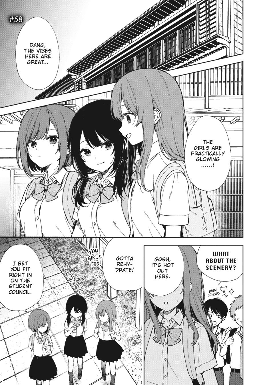 When I Rescued a Beautiful Girl Who Was About to Be Mol*sted, It Was My Childhood Friend Sitting Next to Me Chapter 58 page 1 - Chapter 58