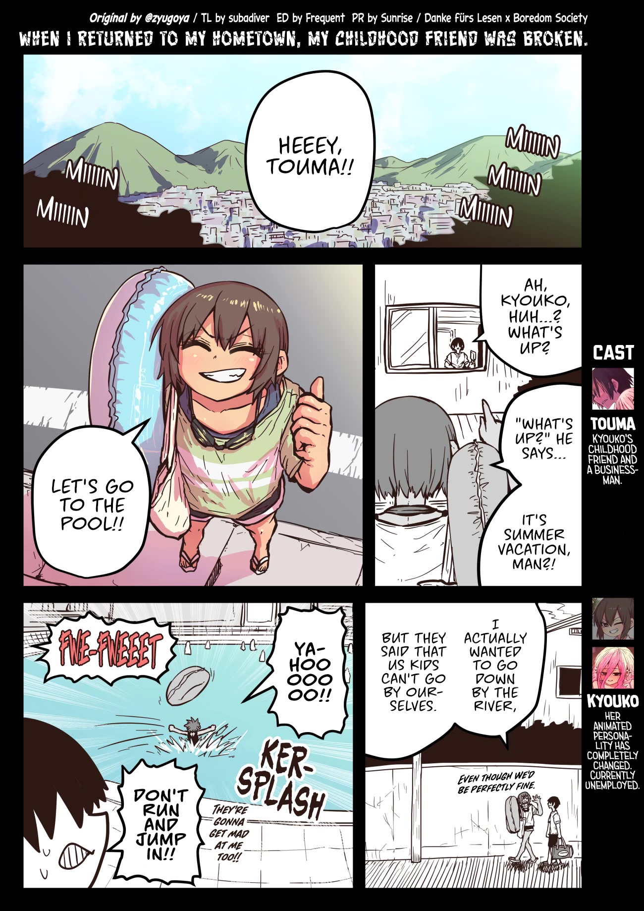 When I Returned to My Hometown, My Childhood Friend was Broken Chapter 16 page 1 - Chapter 16
