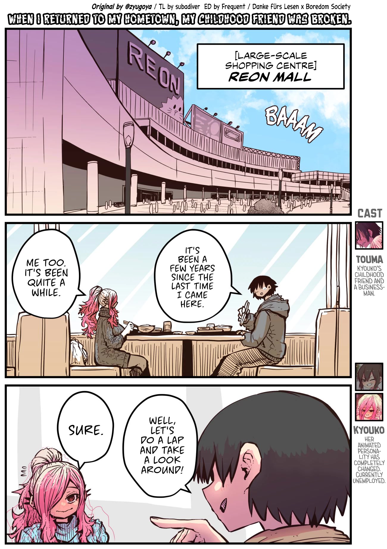When I Returned to My Hometown, My Childhood Friend was Broken Chapter 20 page 1 - Chapter 20