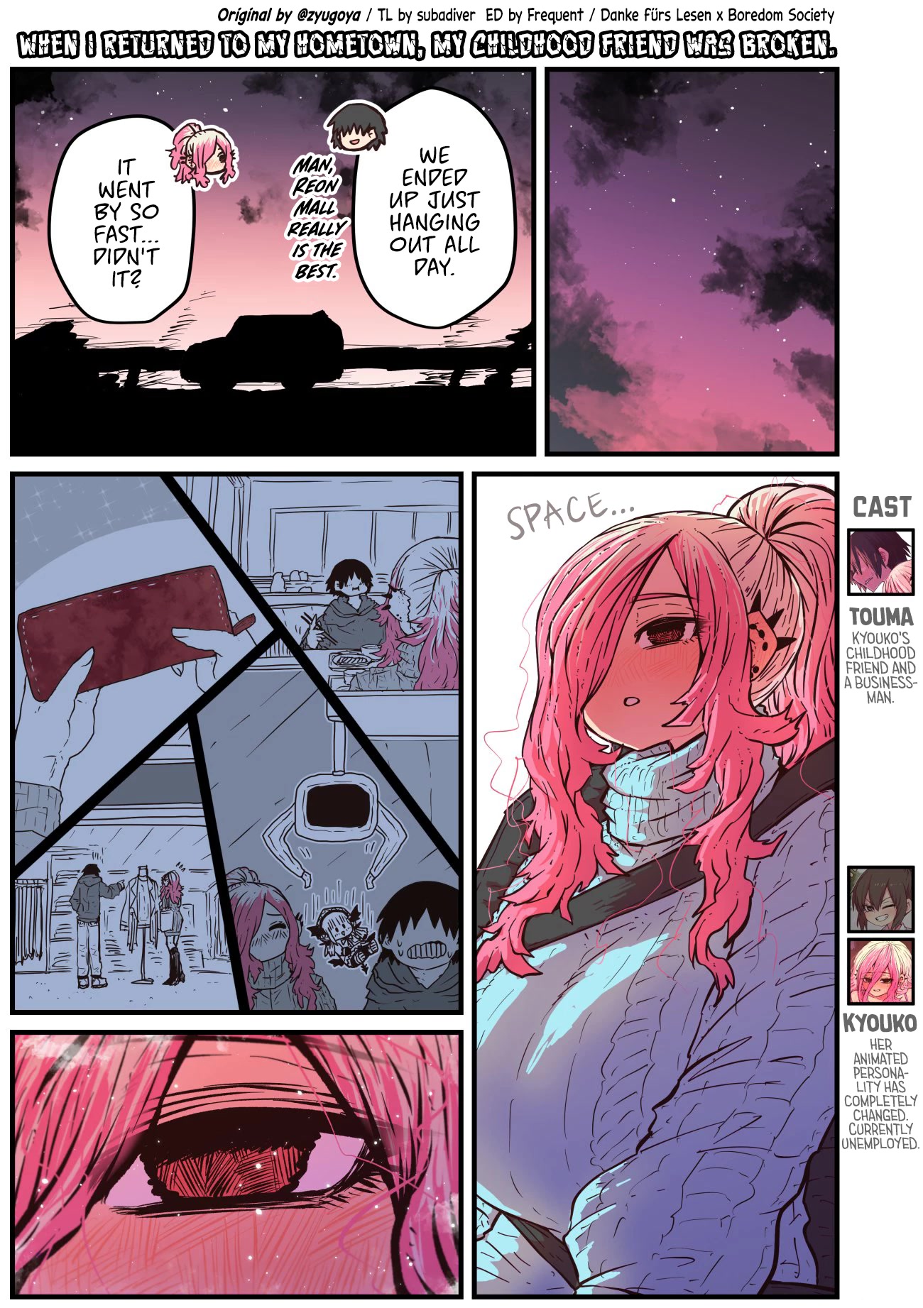 When I Returned to My Hometown, My Childhood Friend was Broken Chapter 21 page 1 - Chapter 21