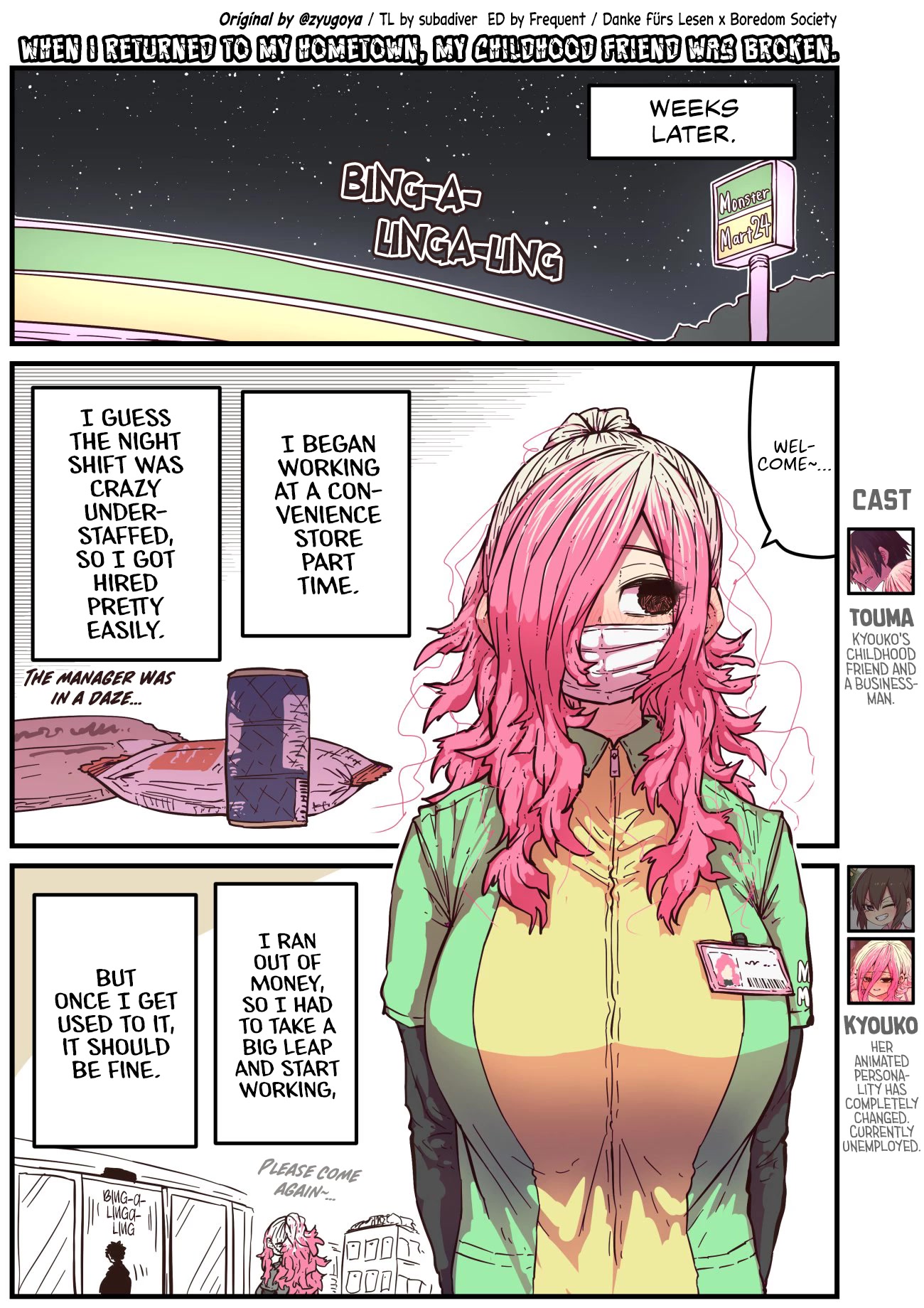 When I Returned to My Hometown, My Childhood Friend was Broken Chapter 23 page 1 - Chapter 23