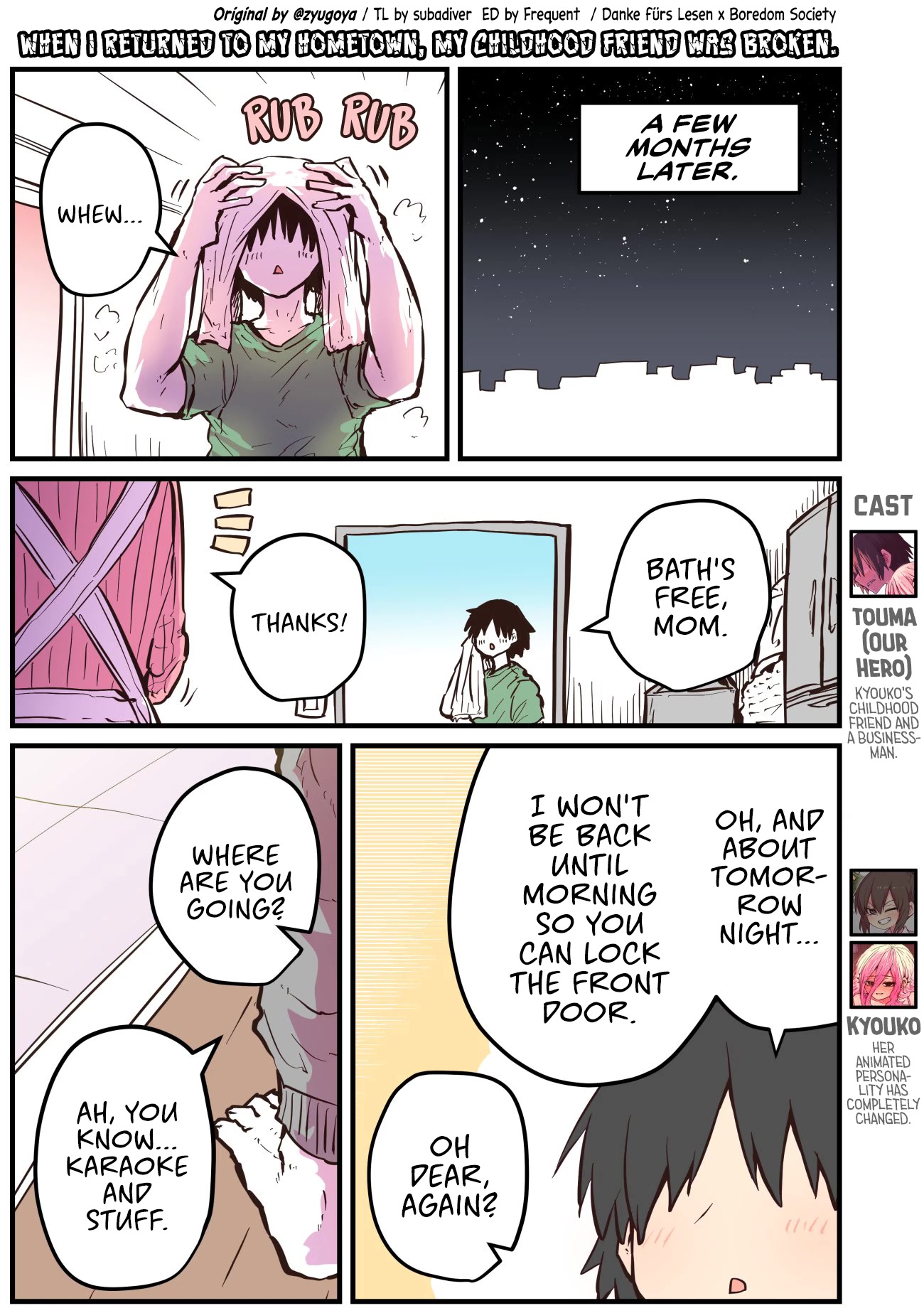 When I Returned to My Hometown, My Childhood Friend was Broken Chapter 26 page 1 - Chapter 26